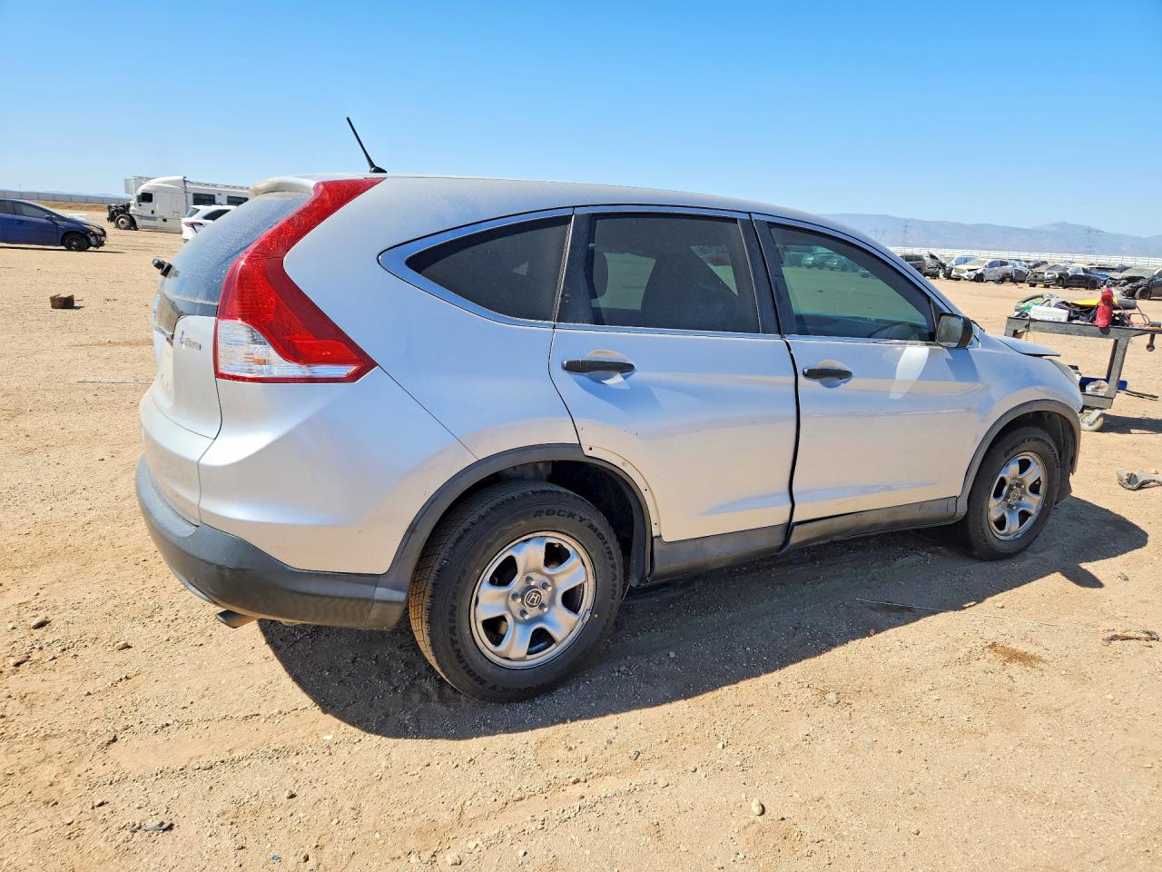 2014 Honda Cr-v Lx Silver vin: 3CZRM3H33EG702418