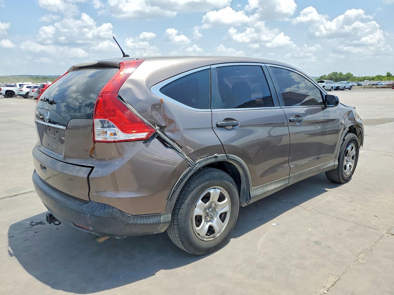 2014 Honda Cr-v Lx Gray vin: 3CZRM3H33EG703178