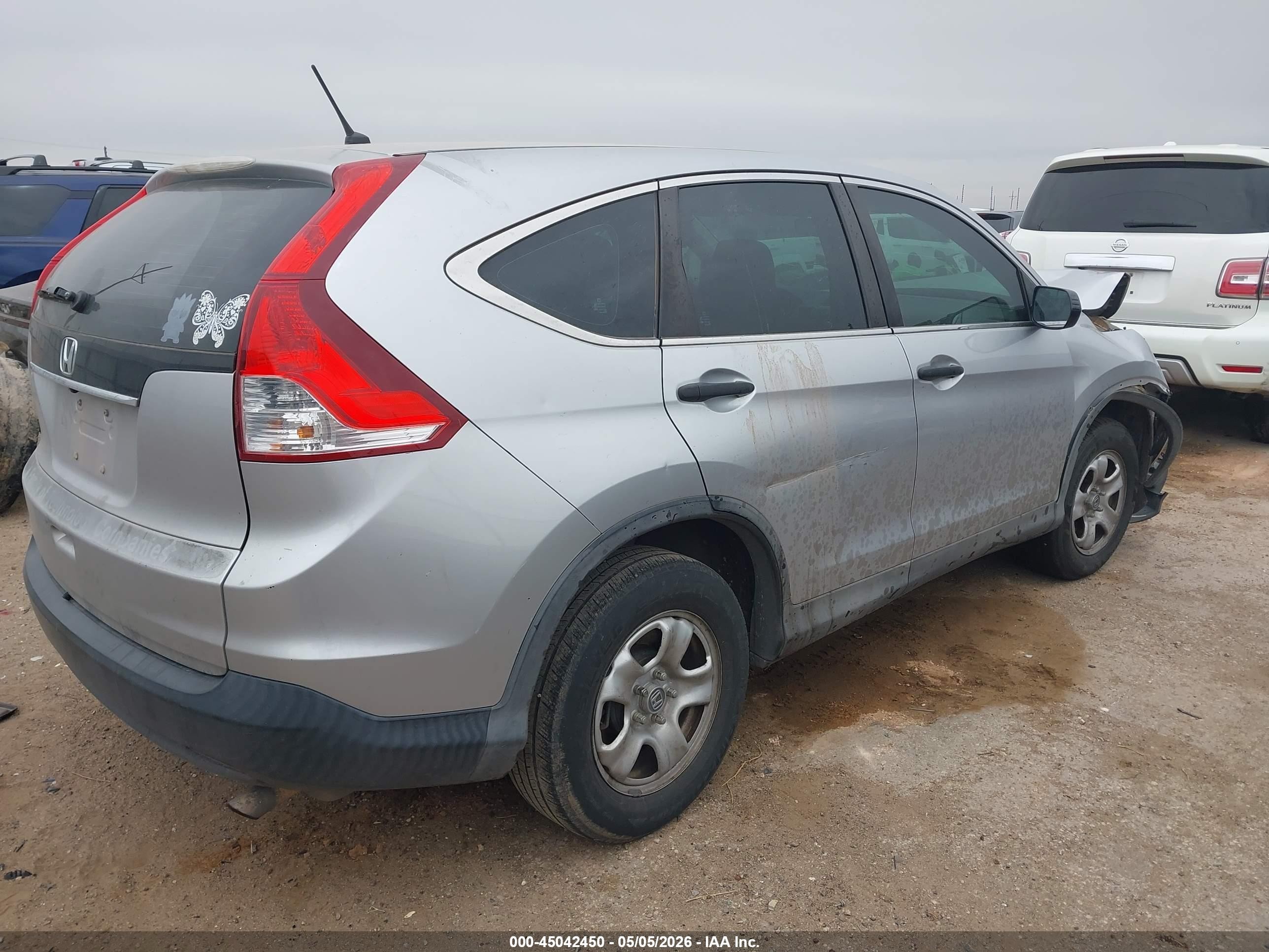 2014 Honda Cr-v Lx Silver vin: 3CZRM3H33EG705125