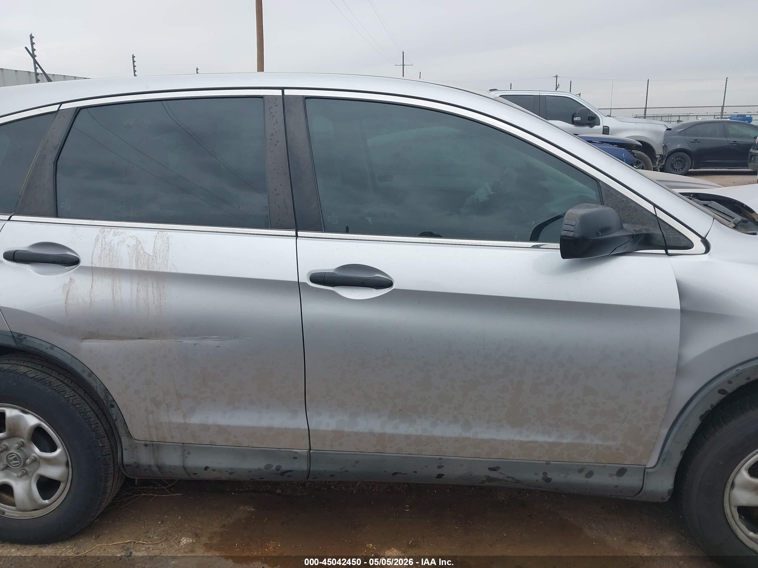 2014 Honda Cr-v Lx Silver vin: 3CZRM3H33EG705125