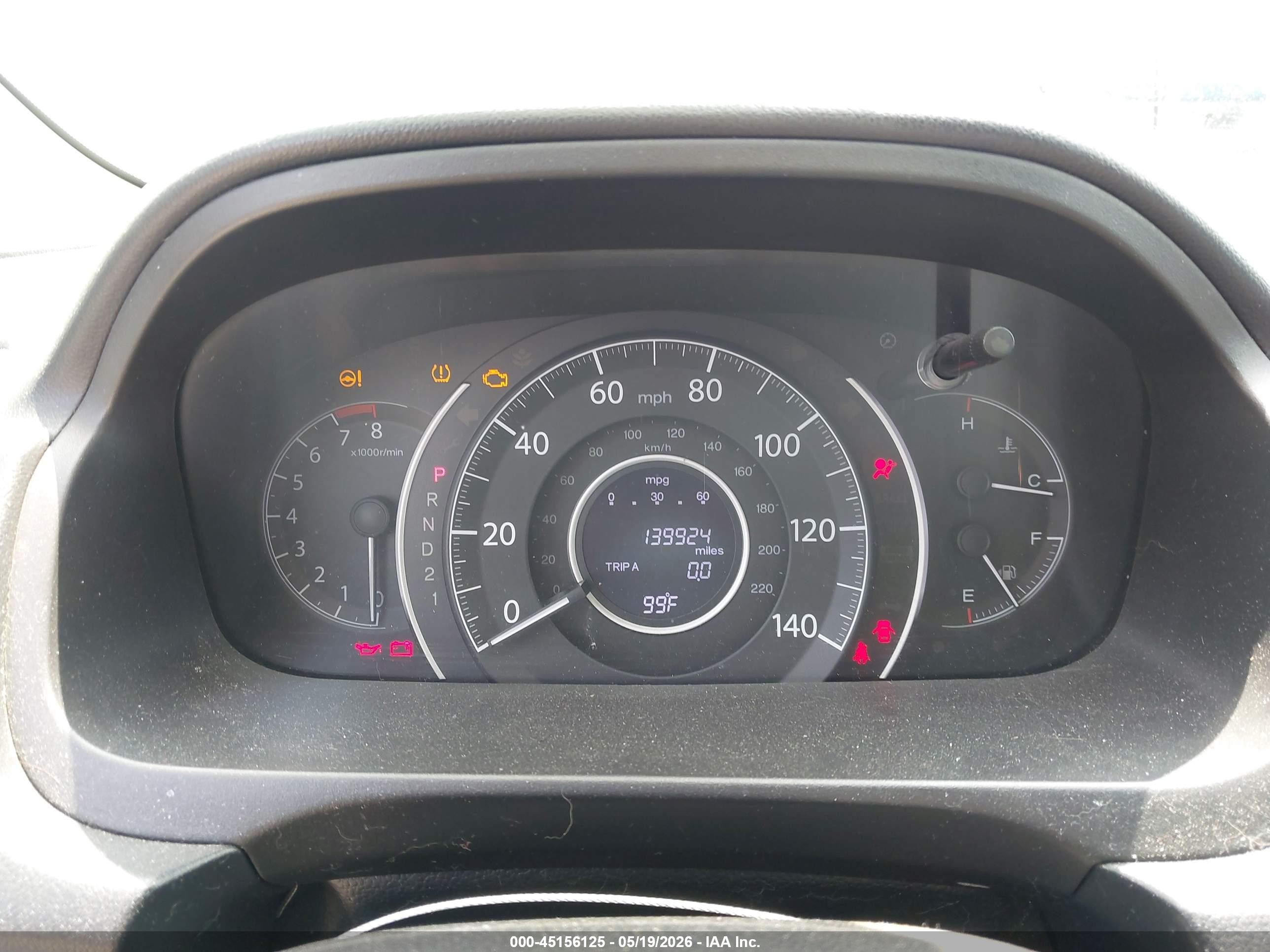 2014 Honda Cr-v Lx Серебряный vin: 3CZRM3H33EG707263