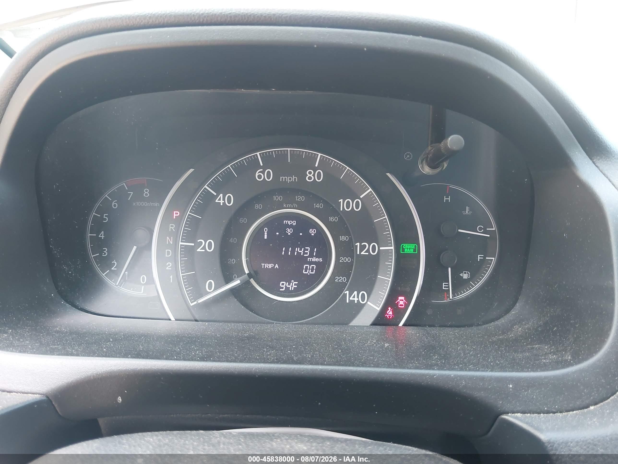 2014 Honda Cr-v Lx Blue vin: 3CZRM3H33EG714276