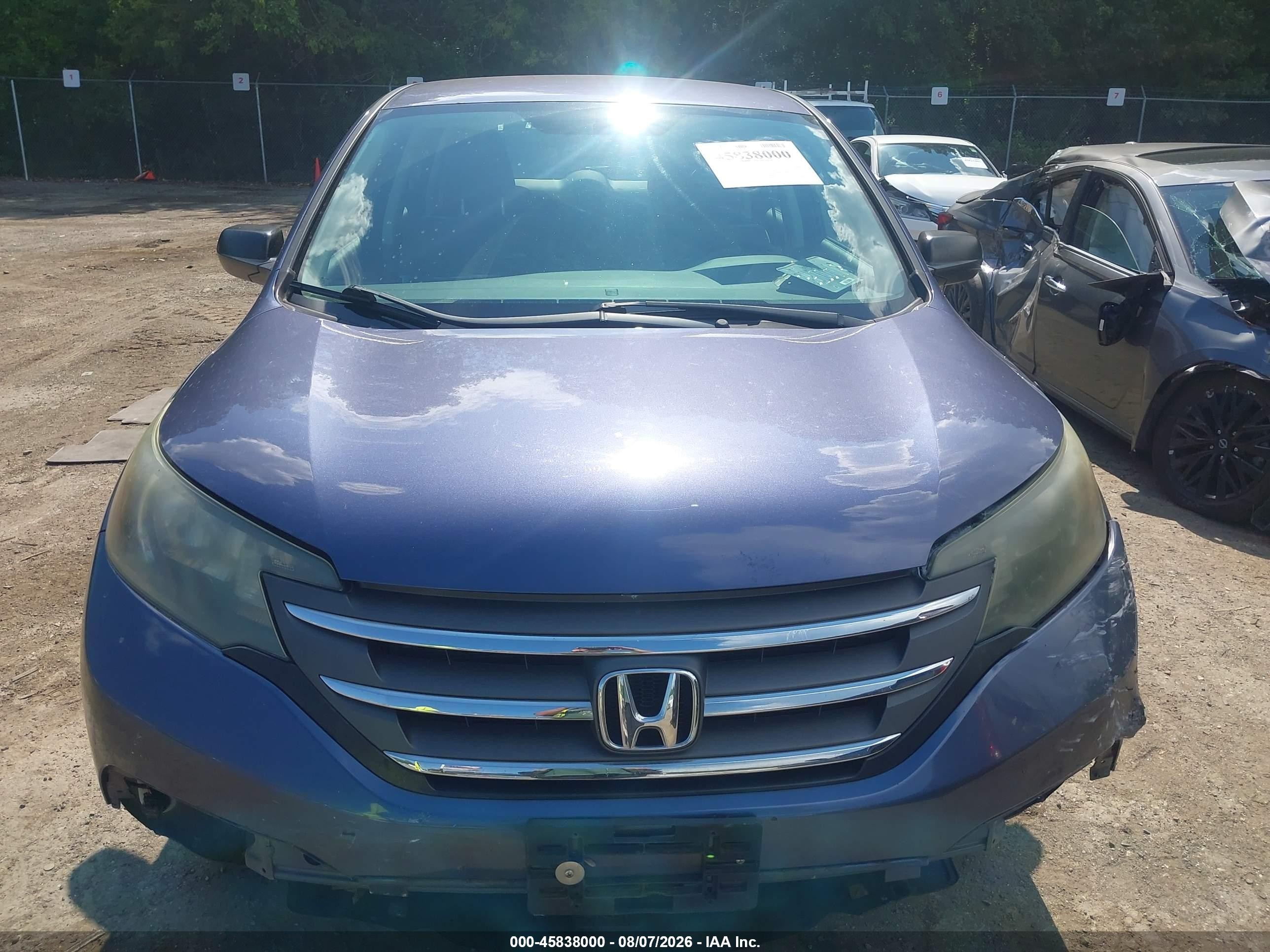 2014 Honda Cr-v Lx Blue vin: 3CZRM3H33EG714276
