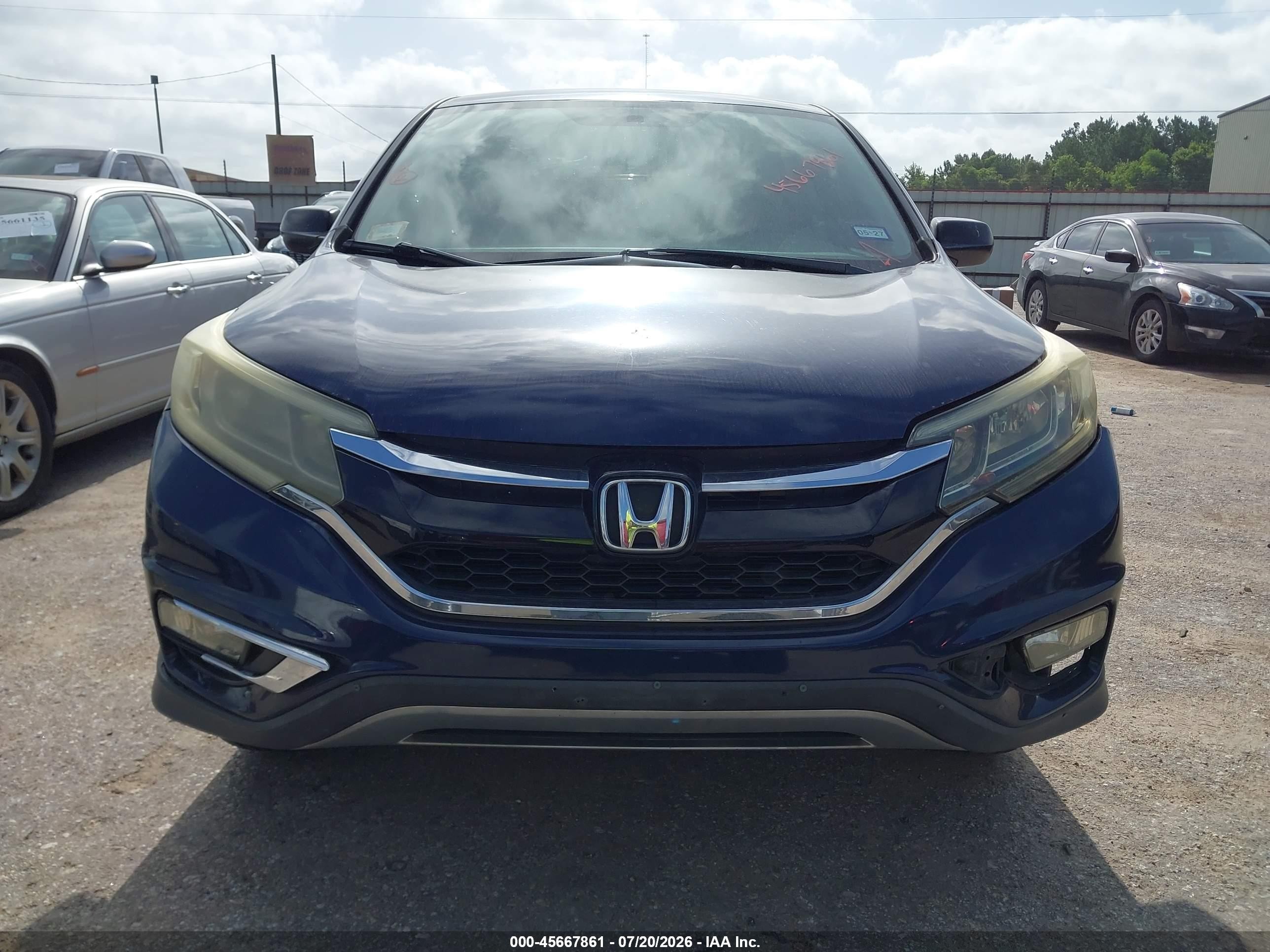 2015 Honda Cr-v Lx Blue vin: 3CZRM3H33FG700427