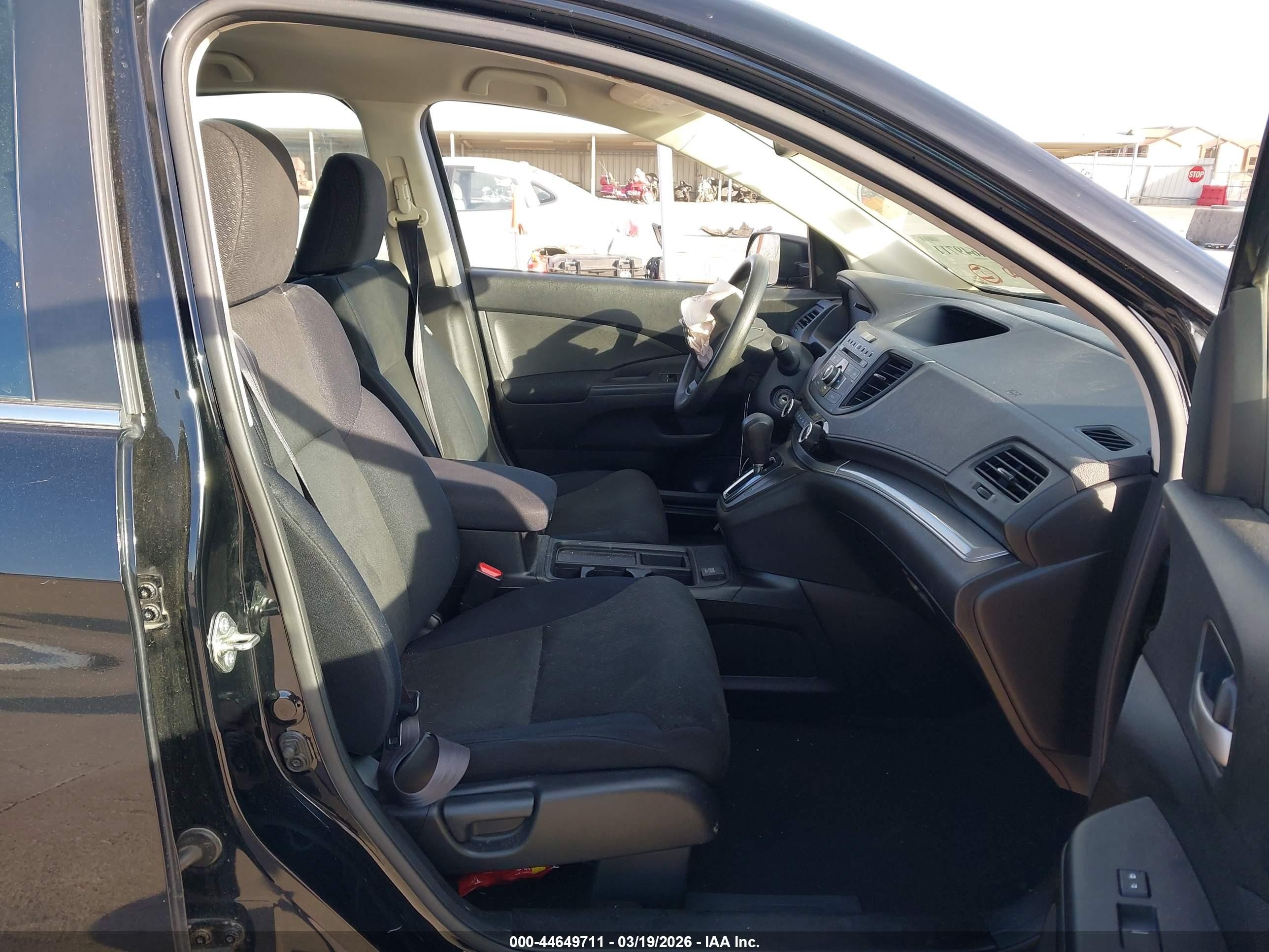 2015 Honda Cr-v Lx Black vin: 3CZRM3H33FG701478