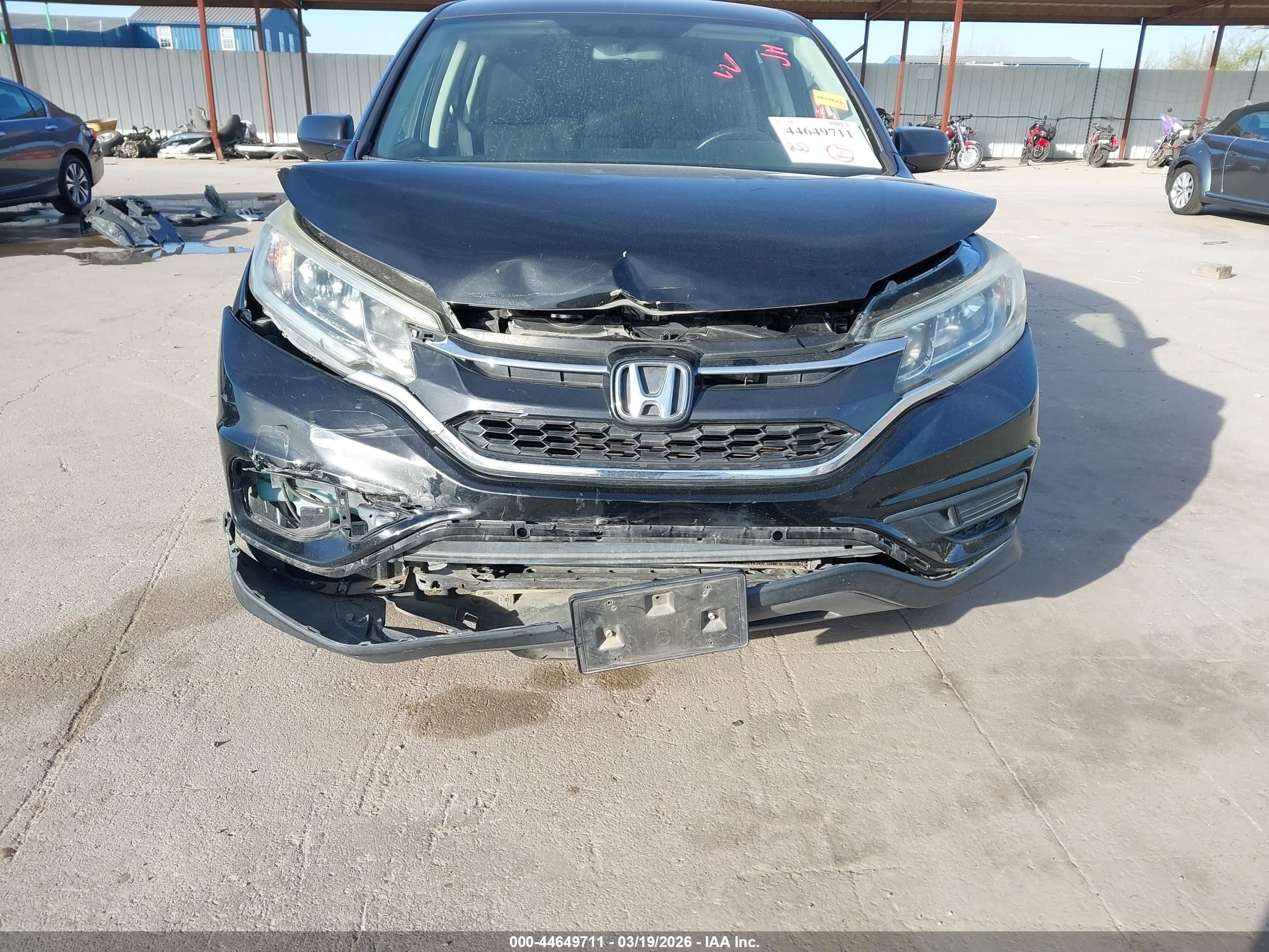 2015 Honda Cr-v Lx Black vin: 3CZRM3H33FG701478