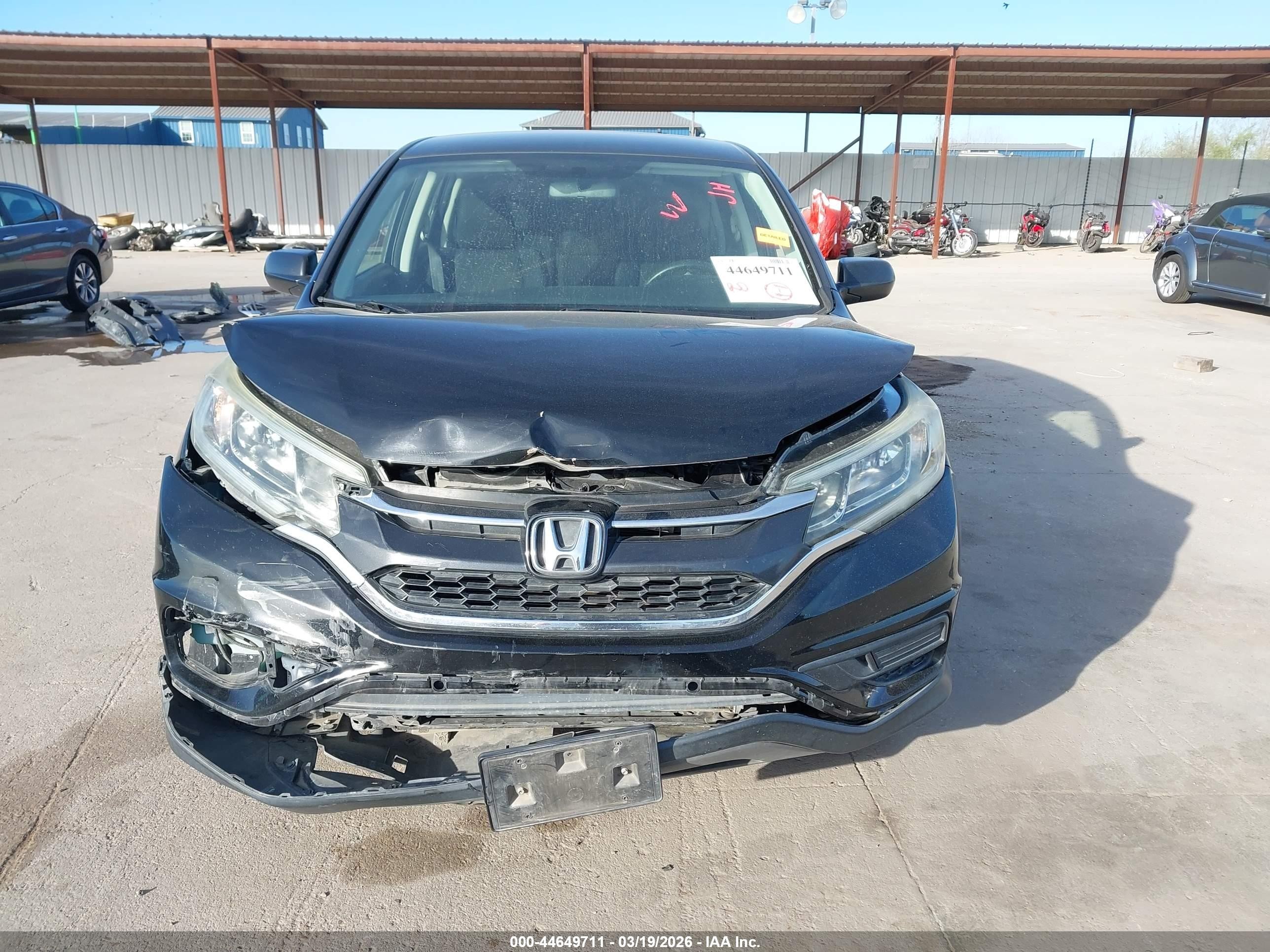 2015 Honda Cr-v Lx Black vin: 3CZRM3H33FG701478