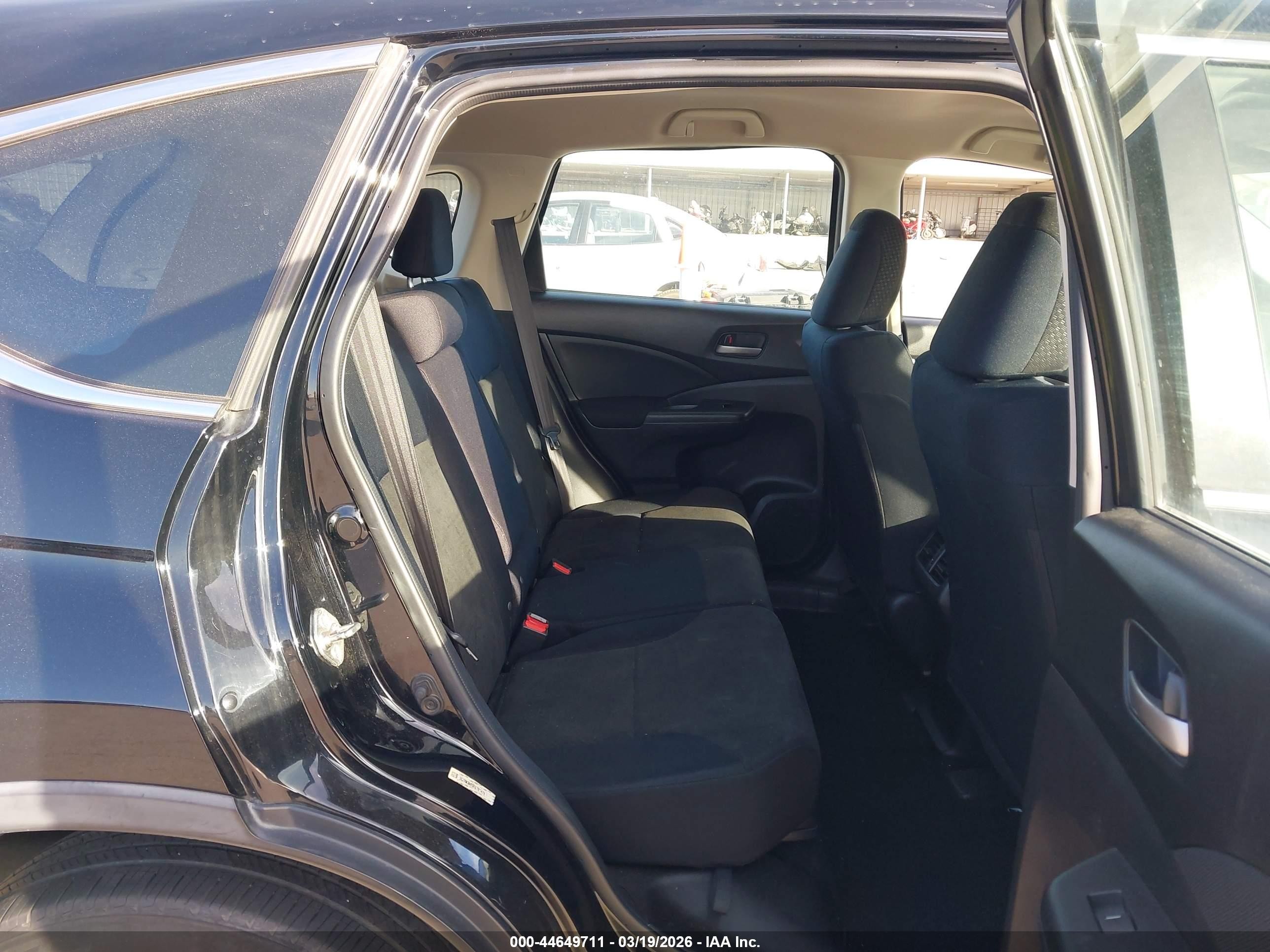 2015 Honda Cr-v Lx Black vin: 3CZRM3H33FG701478