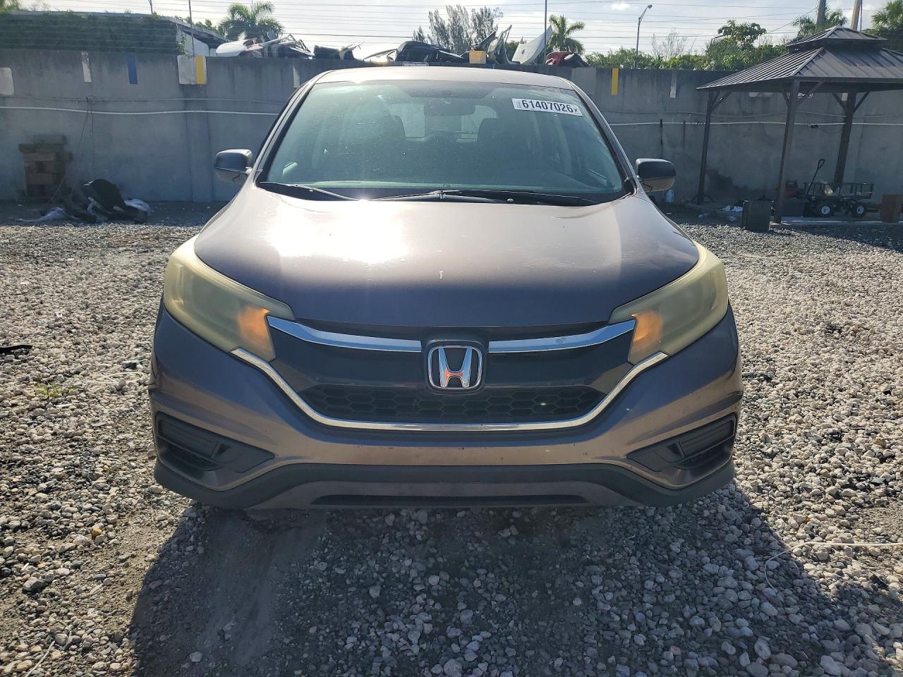 2015 Honda Cr-v Lx Gray vin: 3CZRM3H33FG707748
