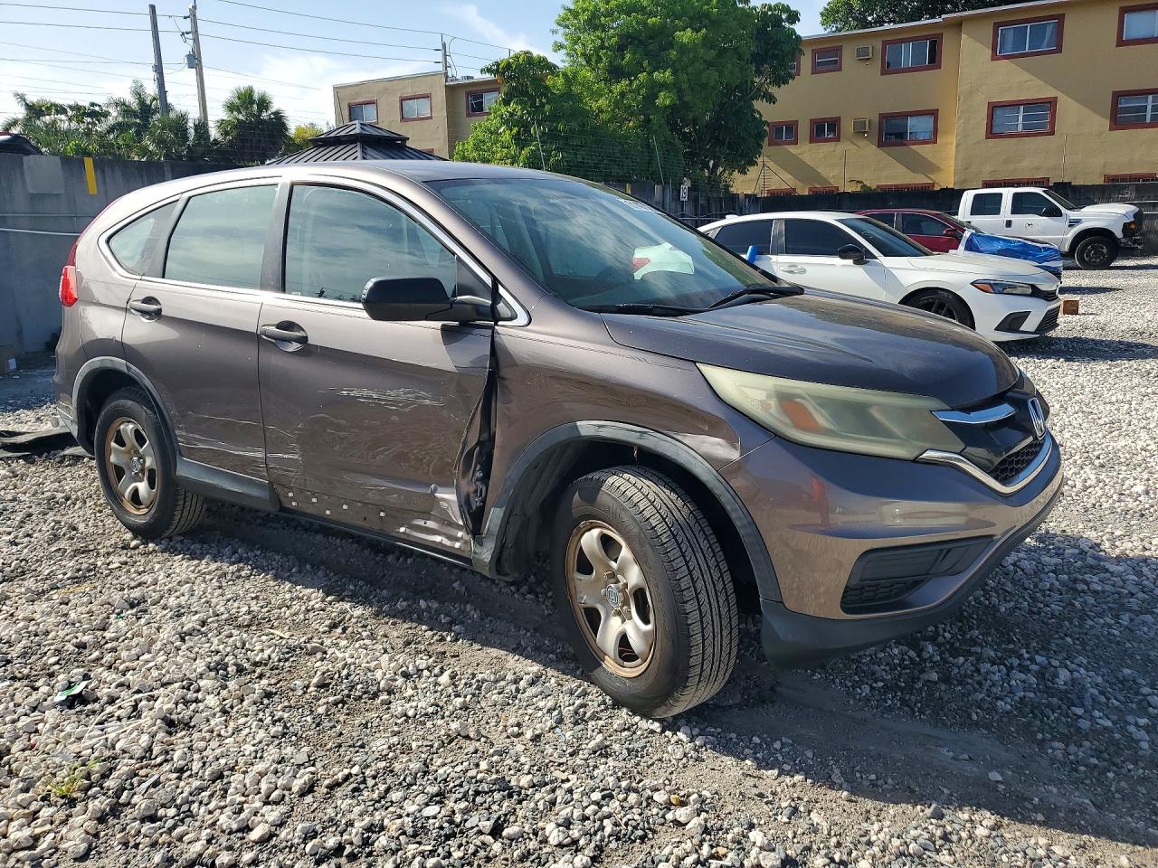 2015 Honda Cr-v Lx Gray vin: 3CZRM3H33FG707748
