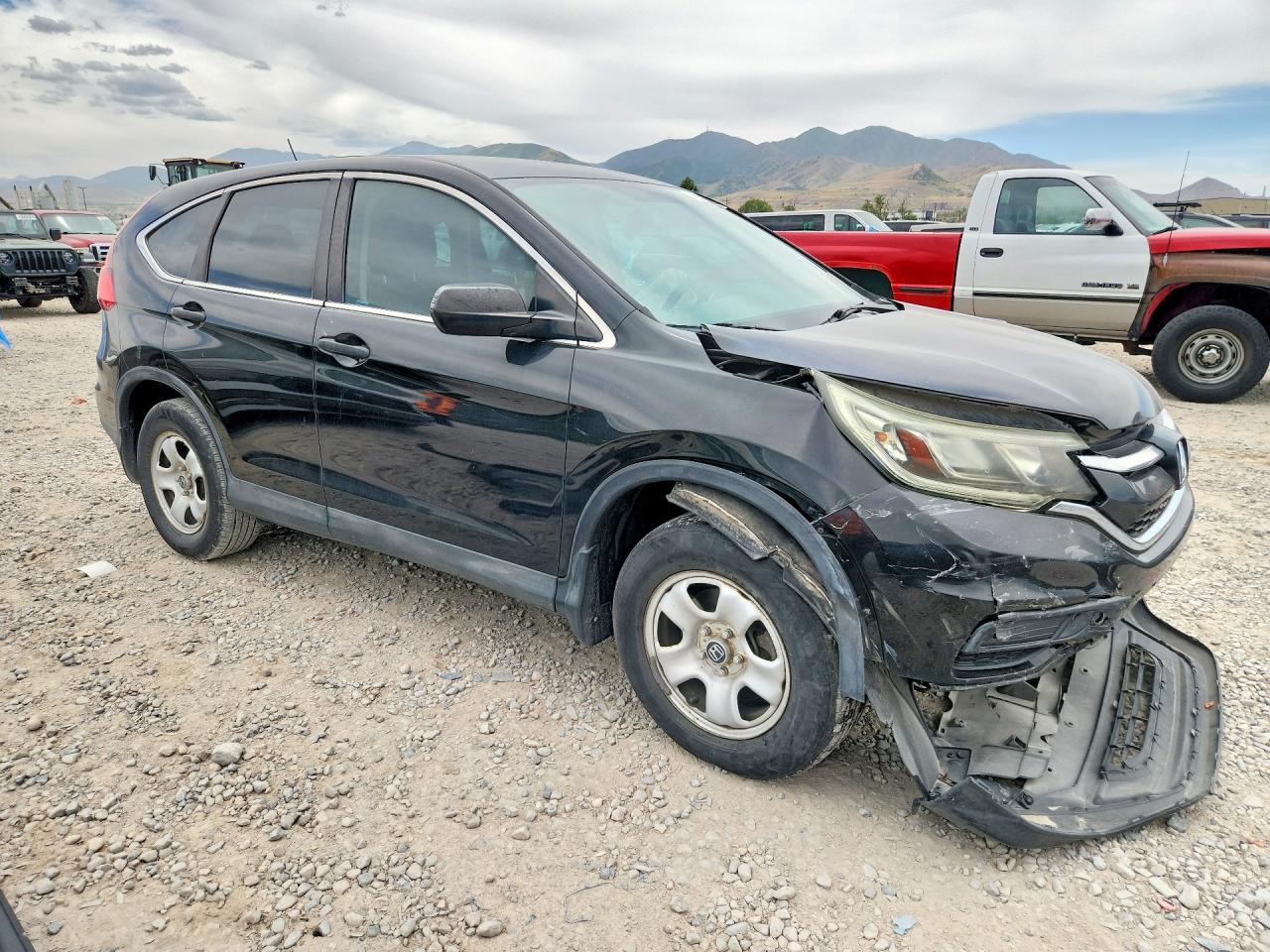 2015 Honda Cr-v Lx Black vin: 3CZRM3H33FG710892