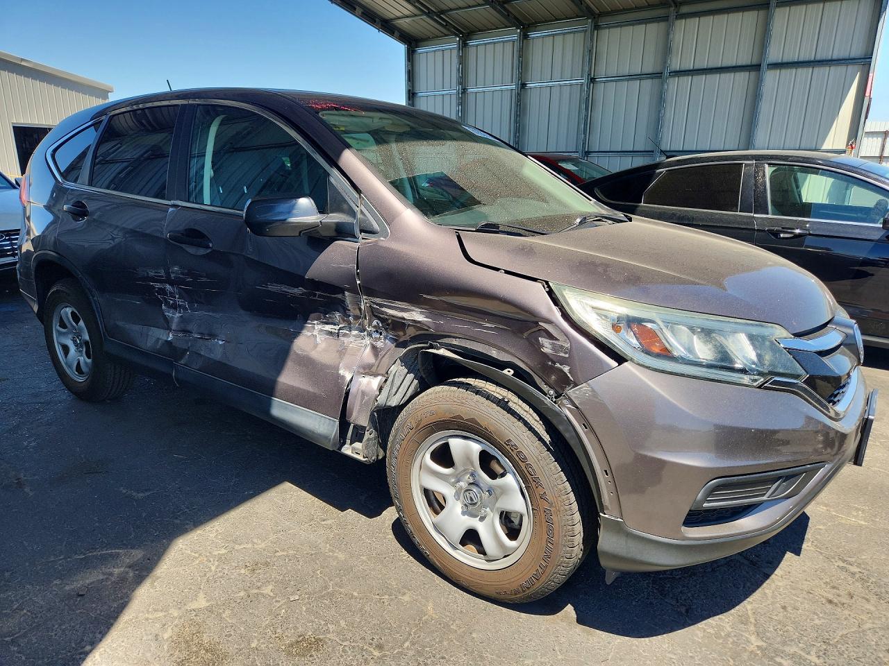 2015 Honda Cr-v Lx Gray vin: 3CZRM3H33FG714814