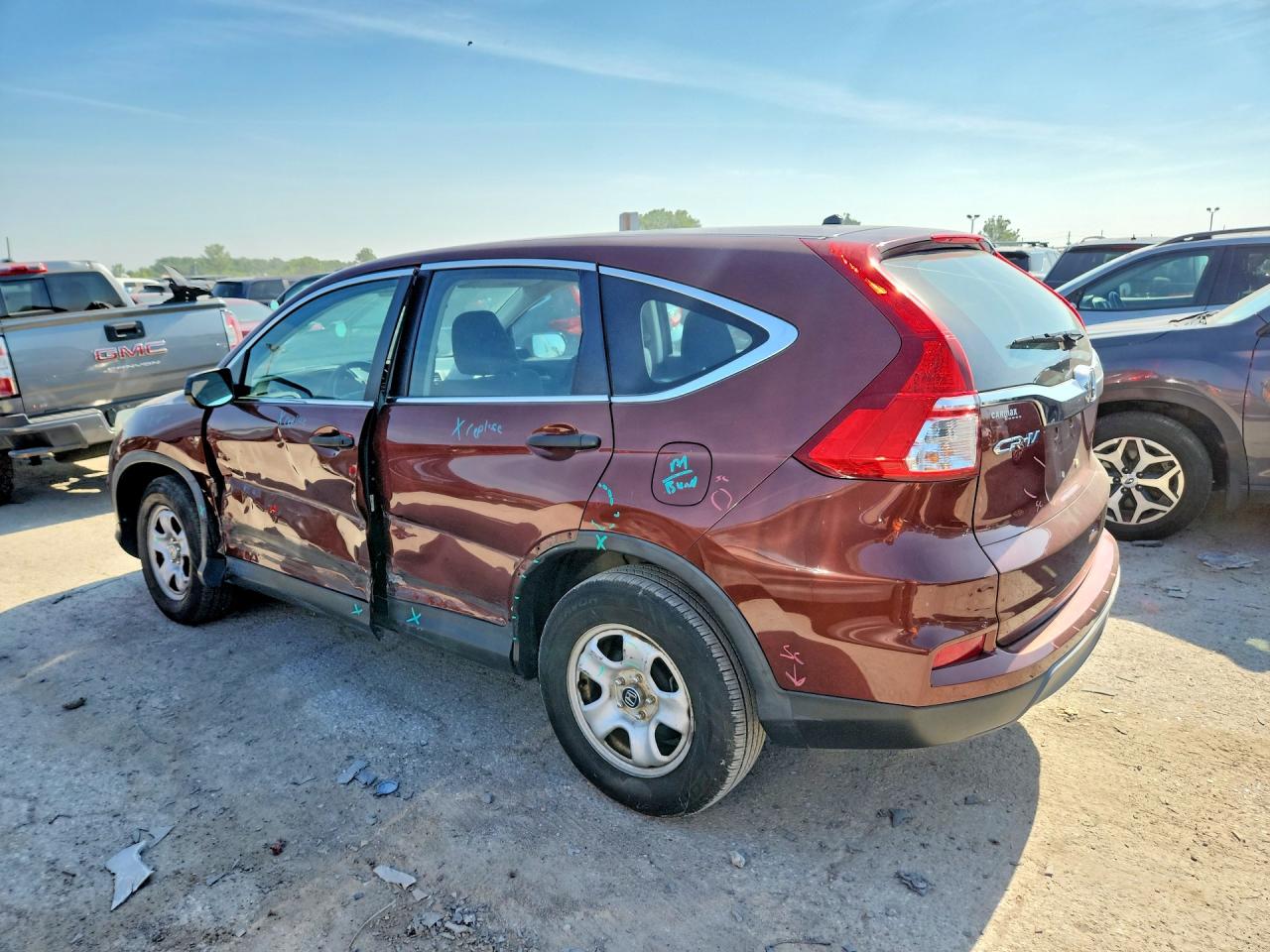 2015 Honda Cr-v Lx Бордовый vin: 3CZRM3H33FG716207