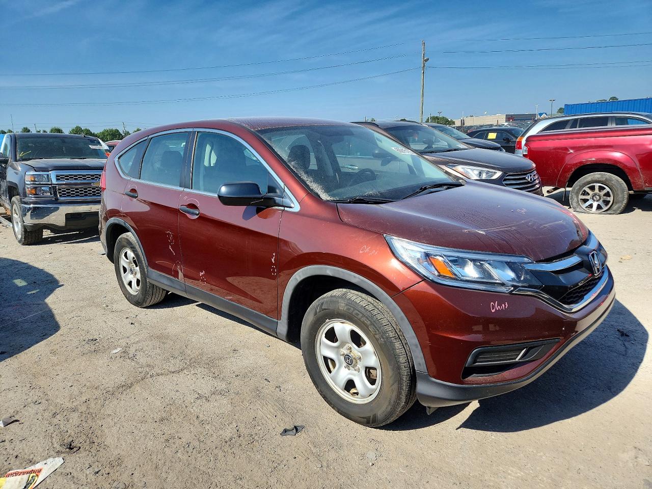 2015 Honda Cr-v Lx Бордовый vin: 3CZRM3H33FG716207