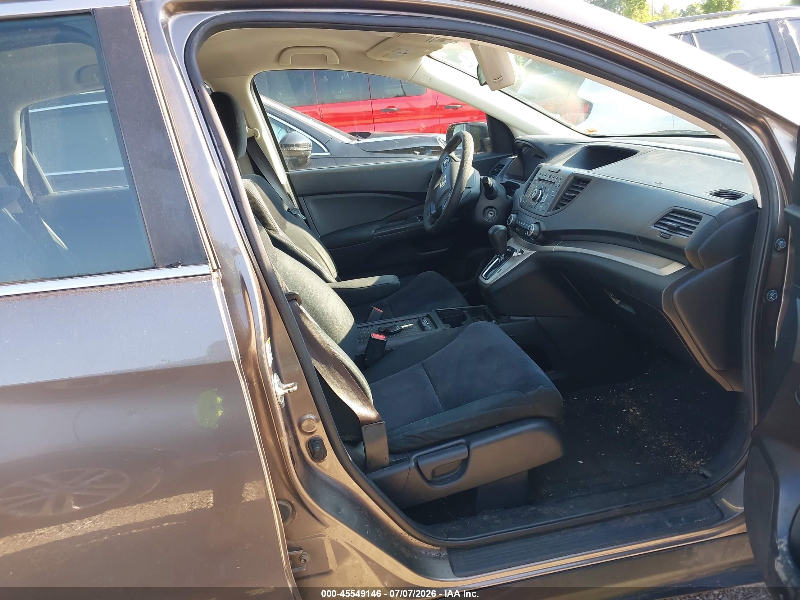 2013 Honda Cr-v Lx Gray vin: 3CZRM3H34DG705245