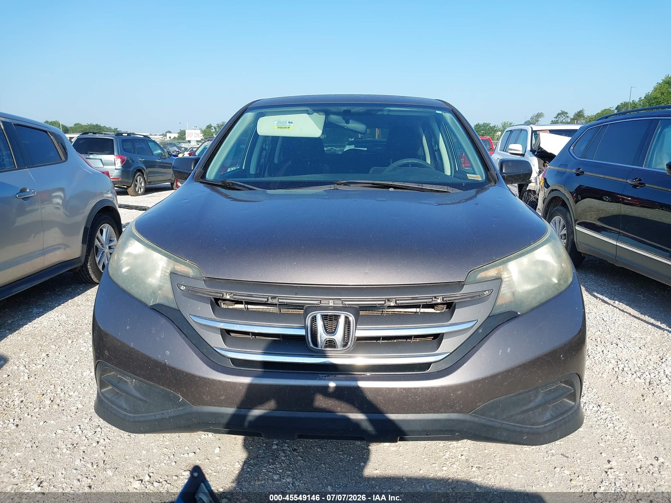 2013 Honda Cr-v Lx Gray vin: 3CZRM3H34DG705245