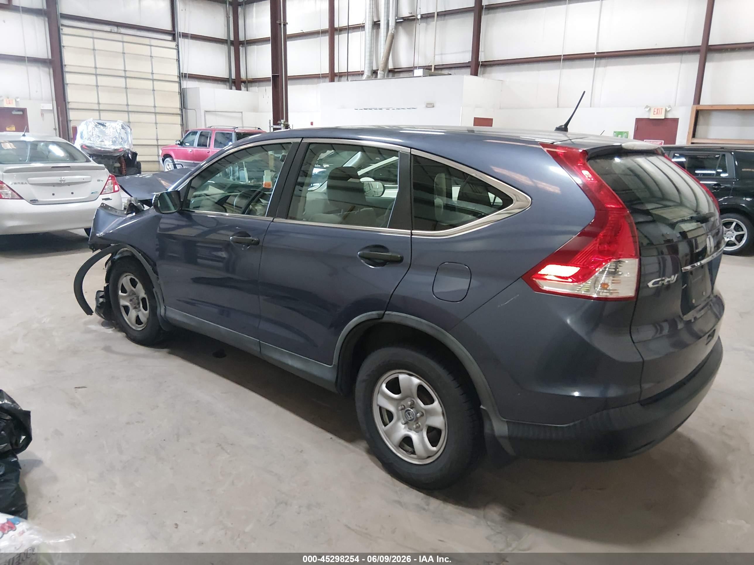 2013 Honda Cr-v Lx Blue vin: 3CZRM3H34DG706377