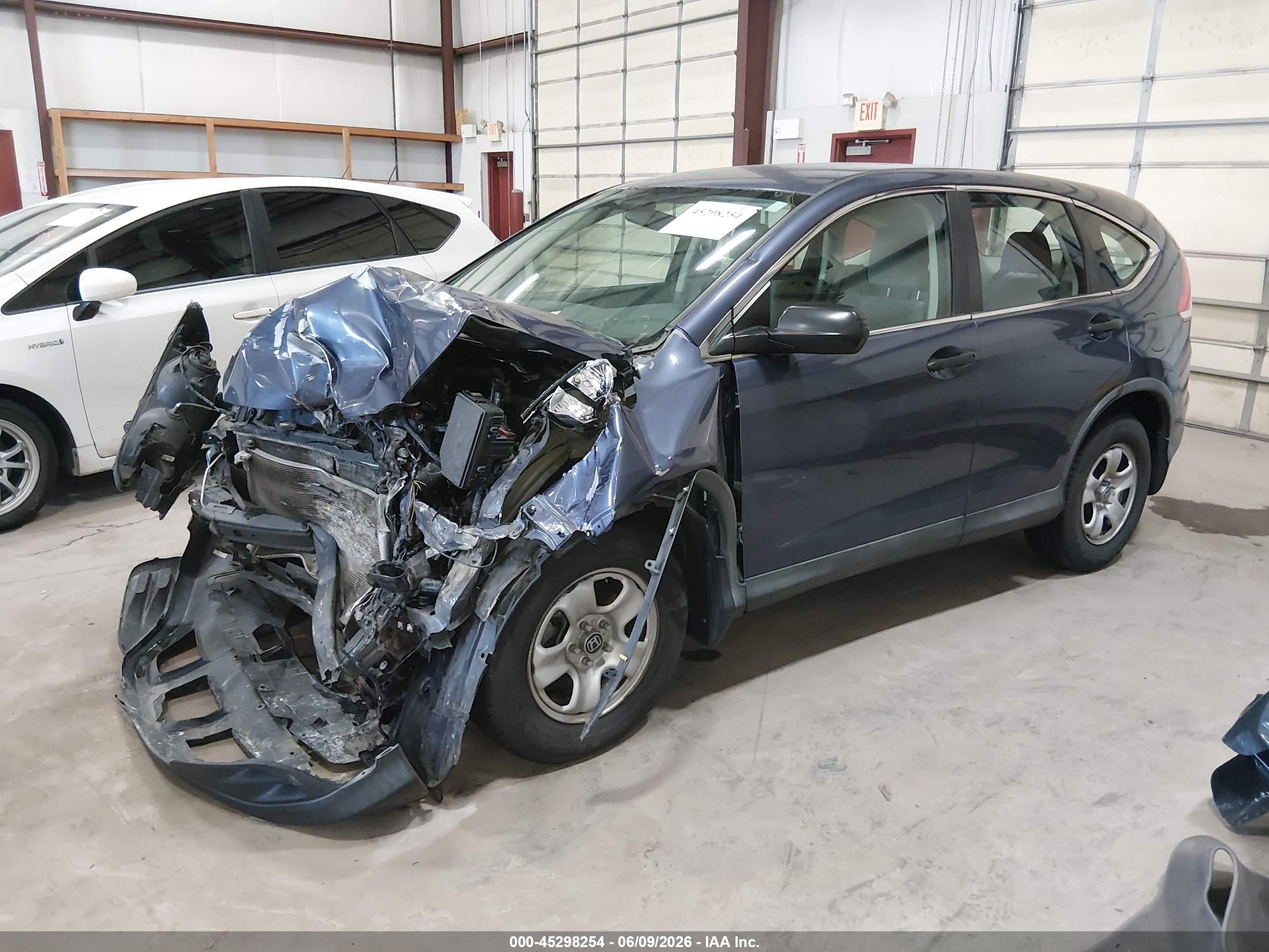2013 Honda Cr-v Lx Blue vin: 3CZRM3H34DG706377