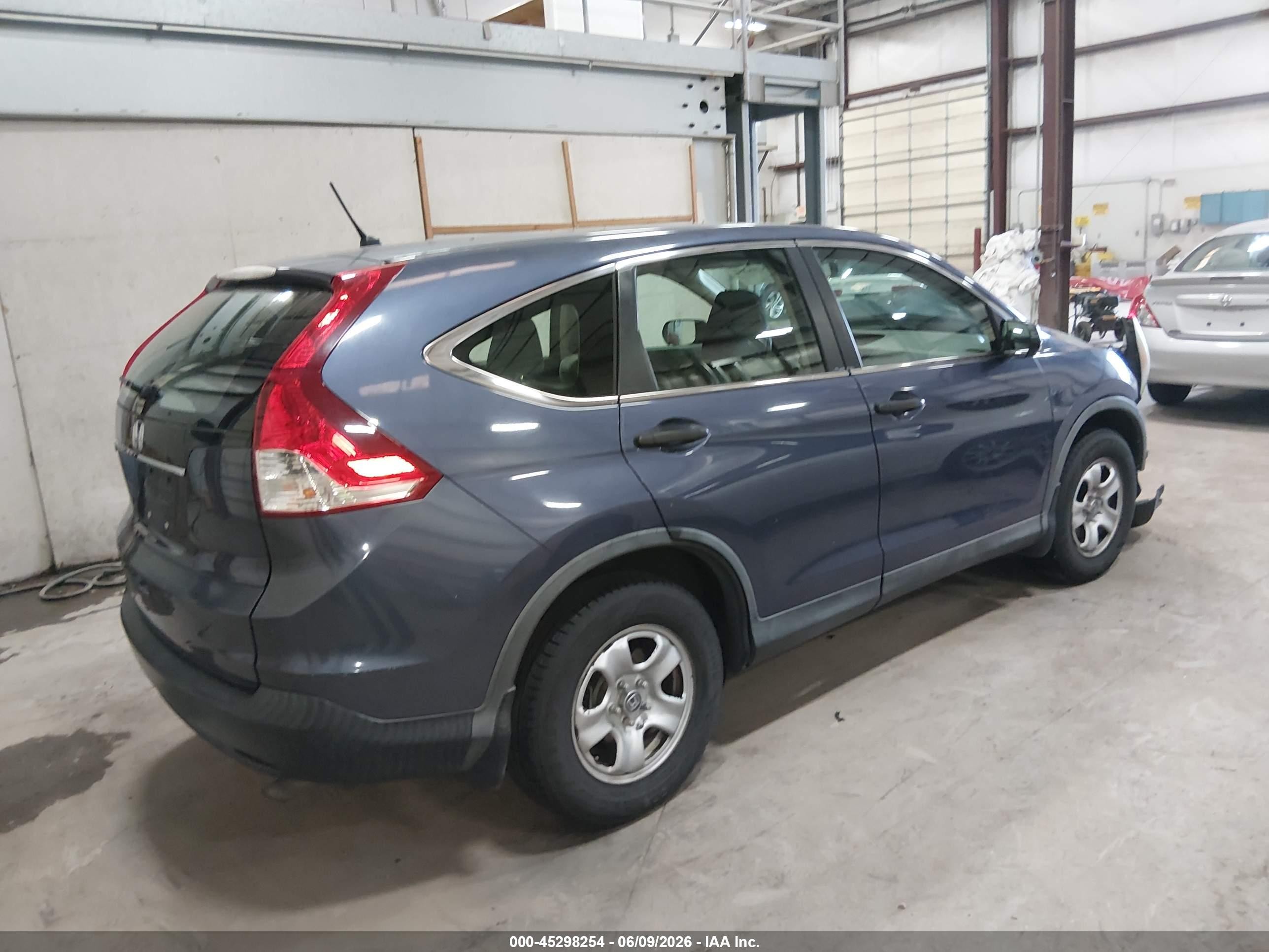 2013 Honda Cr-v Lx Blue vin: 3CZRM3H34DG706377
