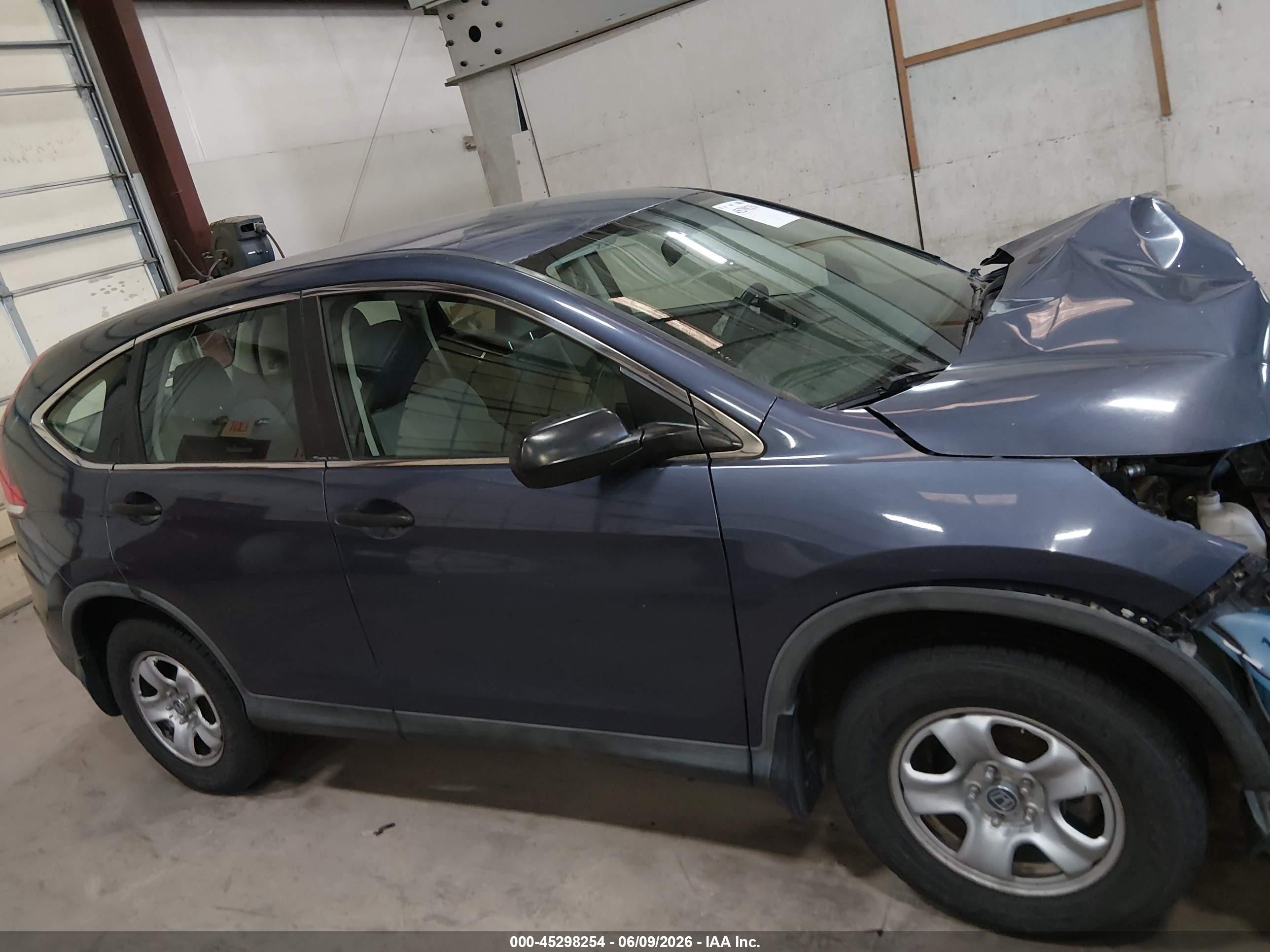 2013 Honda Cr-v Lx Blue vin: 3CZRM3H34DG706377