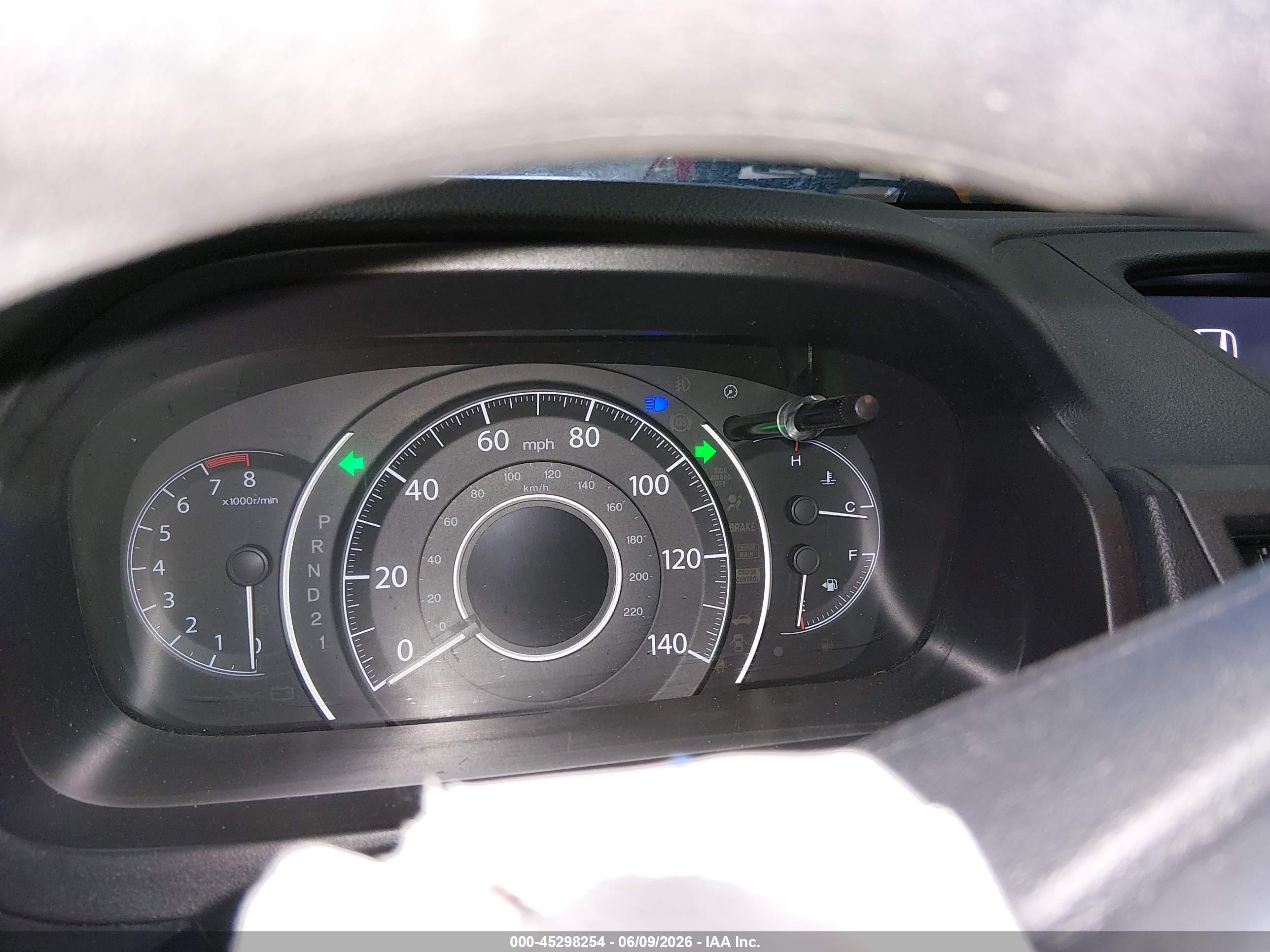 2013 Honda Cr-v Lx Blue vin: 3CZRM3H34DG706377