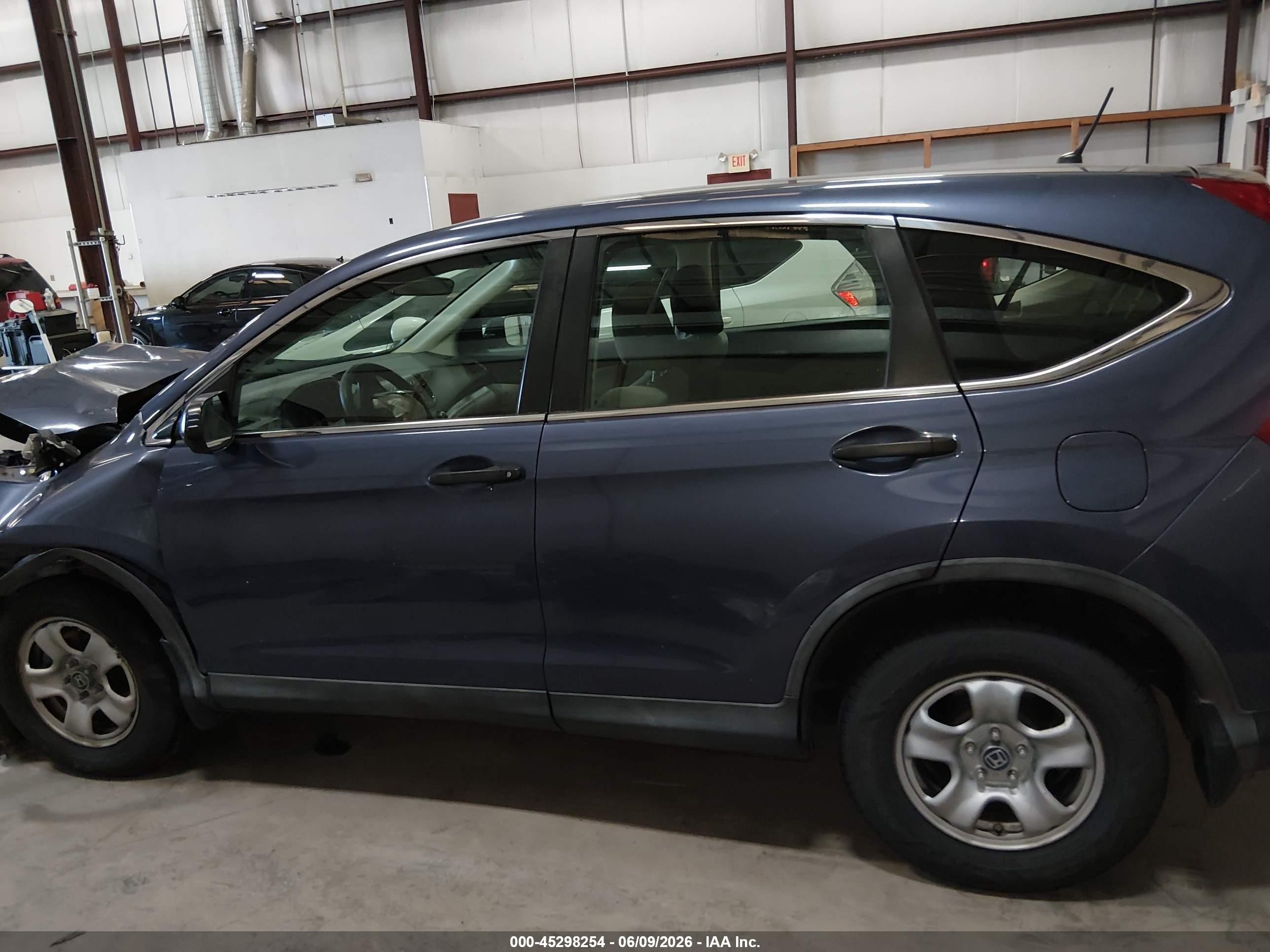 2013 Honda Cr-v Lx Blue vin: 3CZRM3H34DG706377