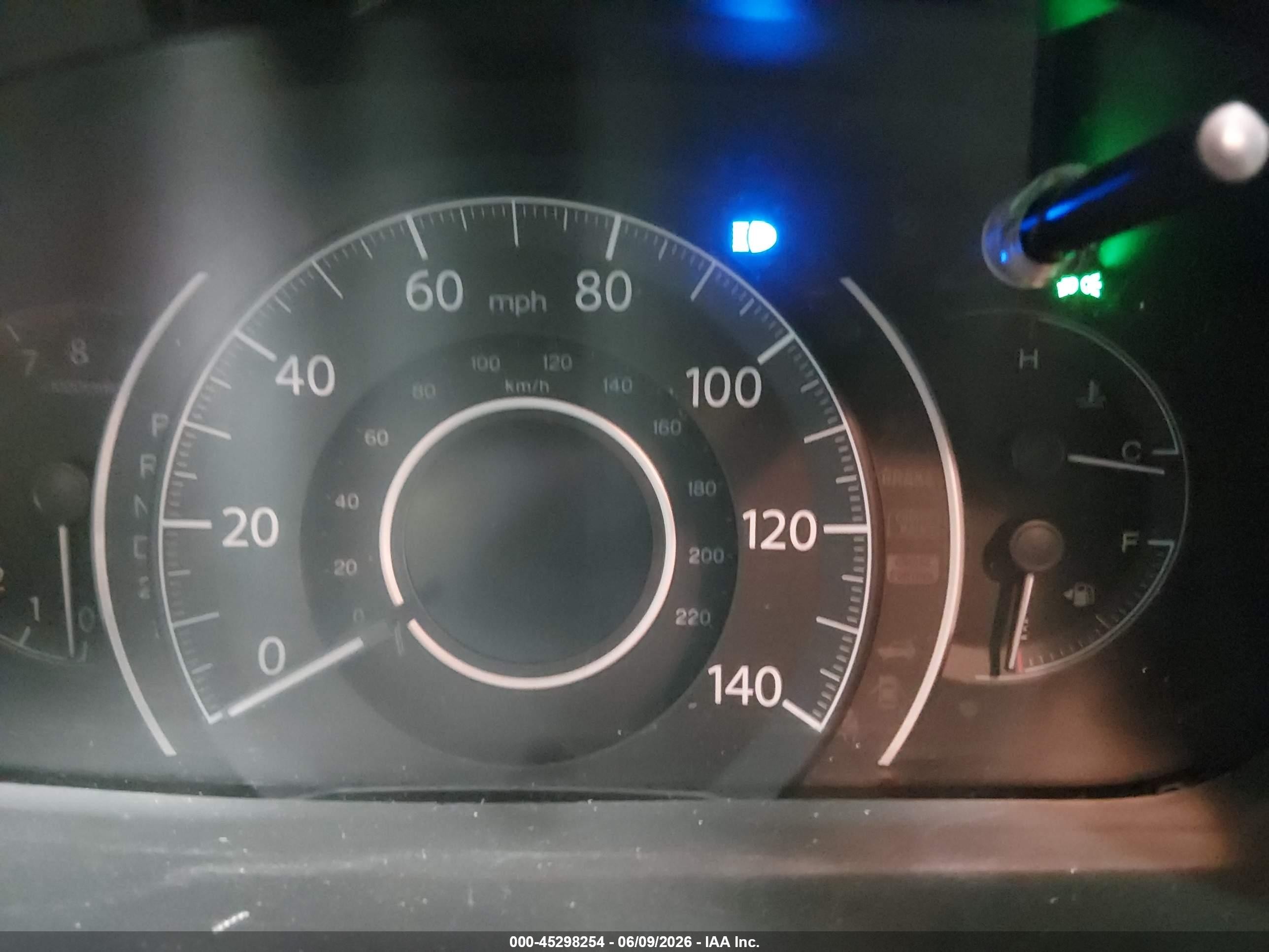 2013 Honda Cr-v Lx Blue vin: 3CZRM3H34DG706377