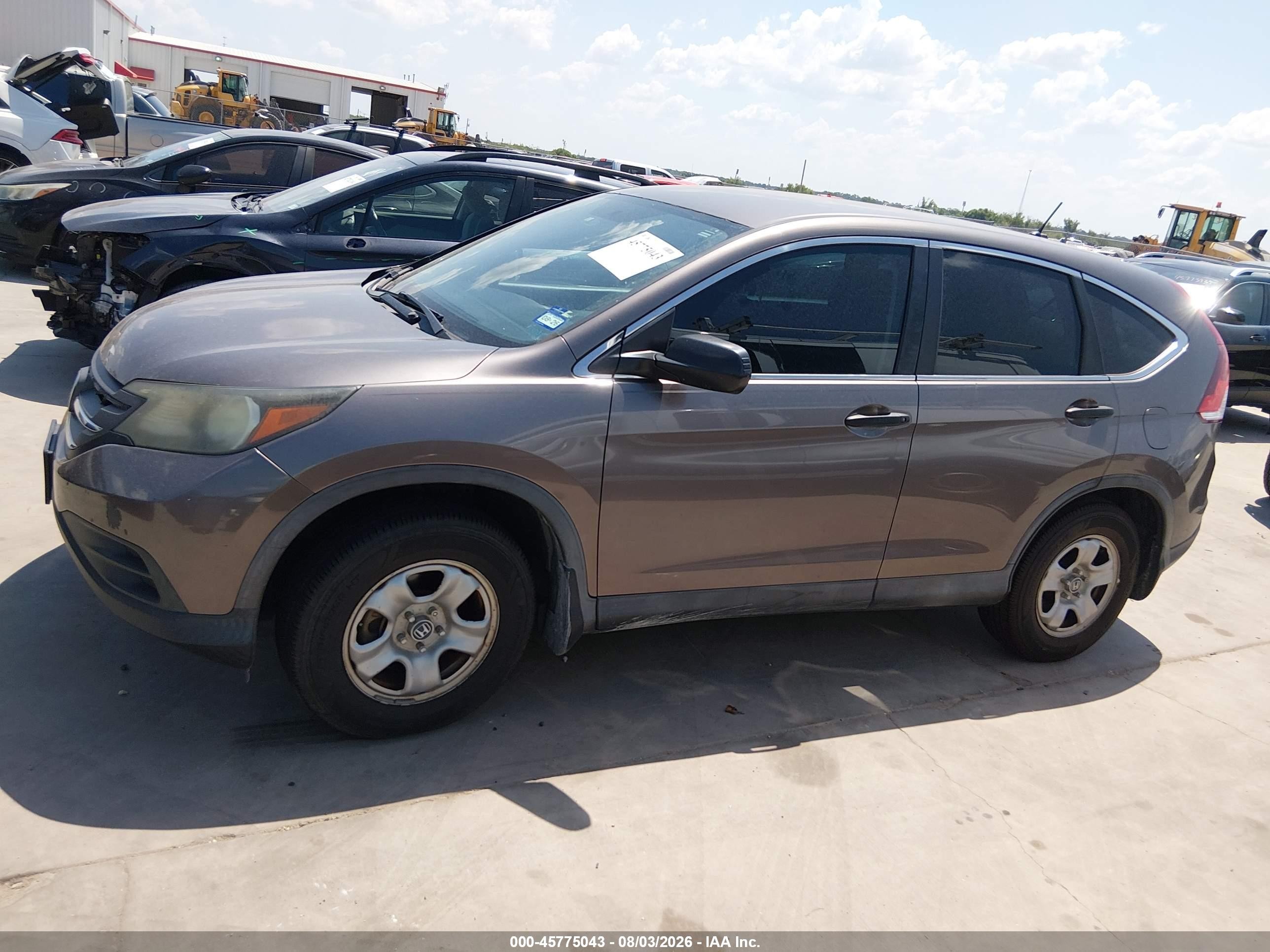 2013 Honda Cr-v Lx Beige vin: 3CZRM3H34DG709232