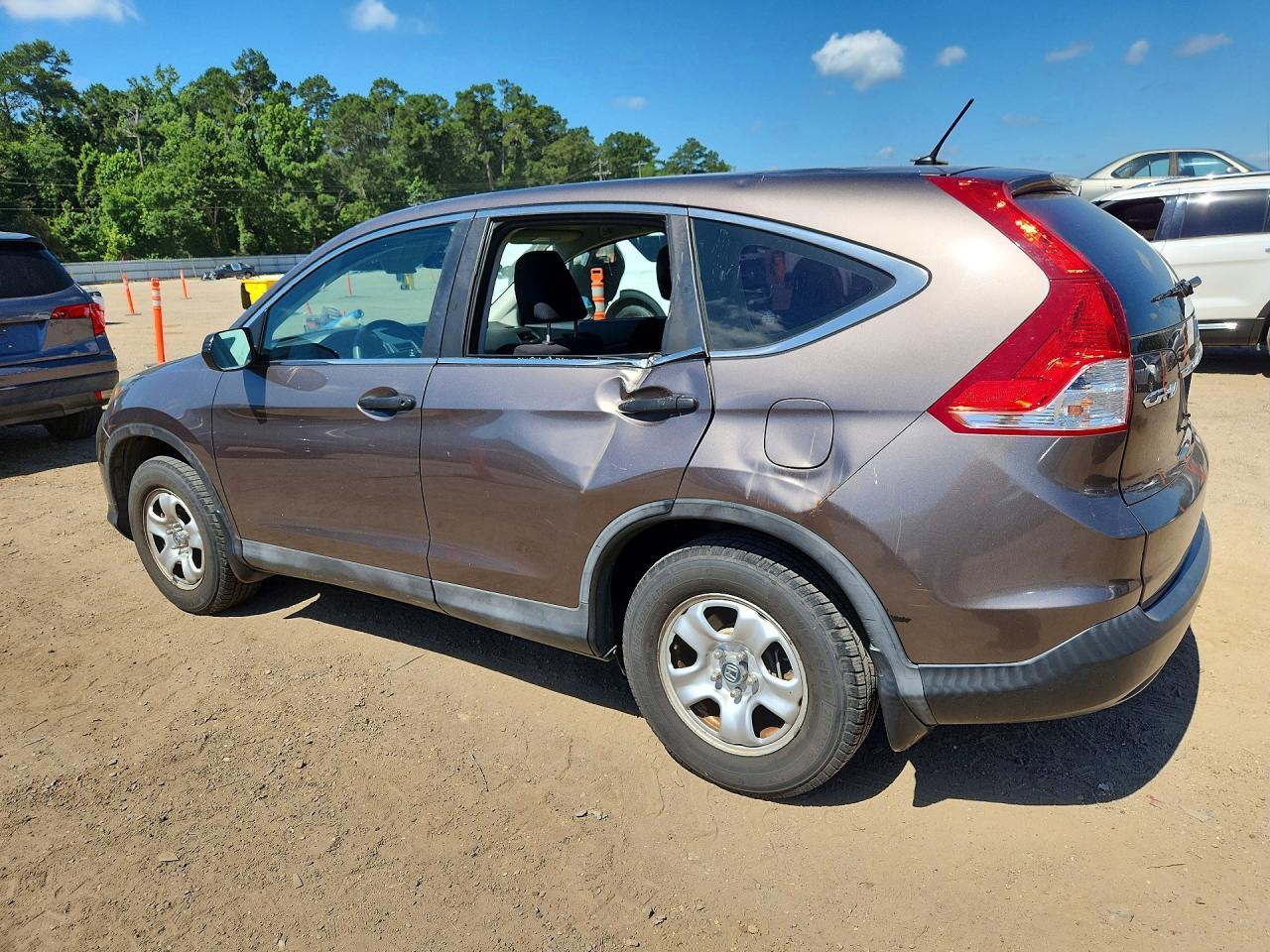 2013 Honda Cr-v Lx Gray vin: 3CZRM3H34DG710784