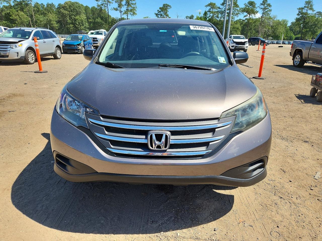 2013 Honda Cr-v Lx Gray vin: 3CZRM3H34DG710784