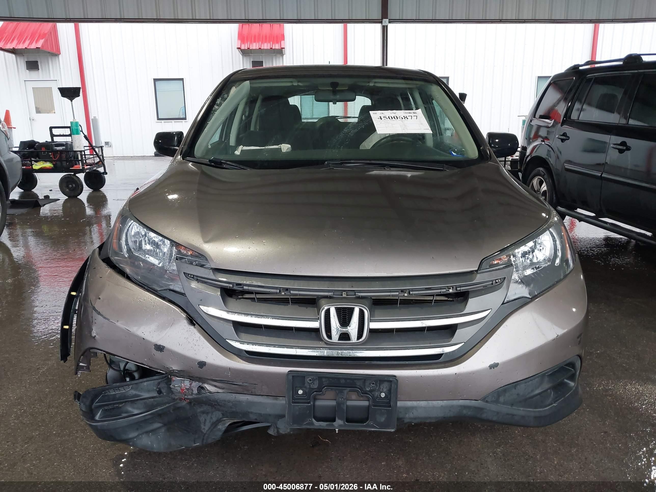 2013 Honda Cr-v Lx Beige vin: 3CZRM3H34DG712650