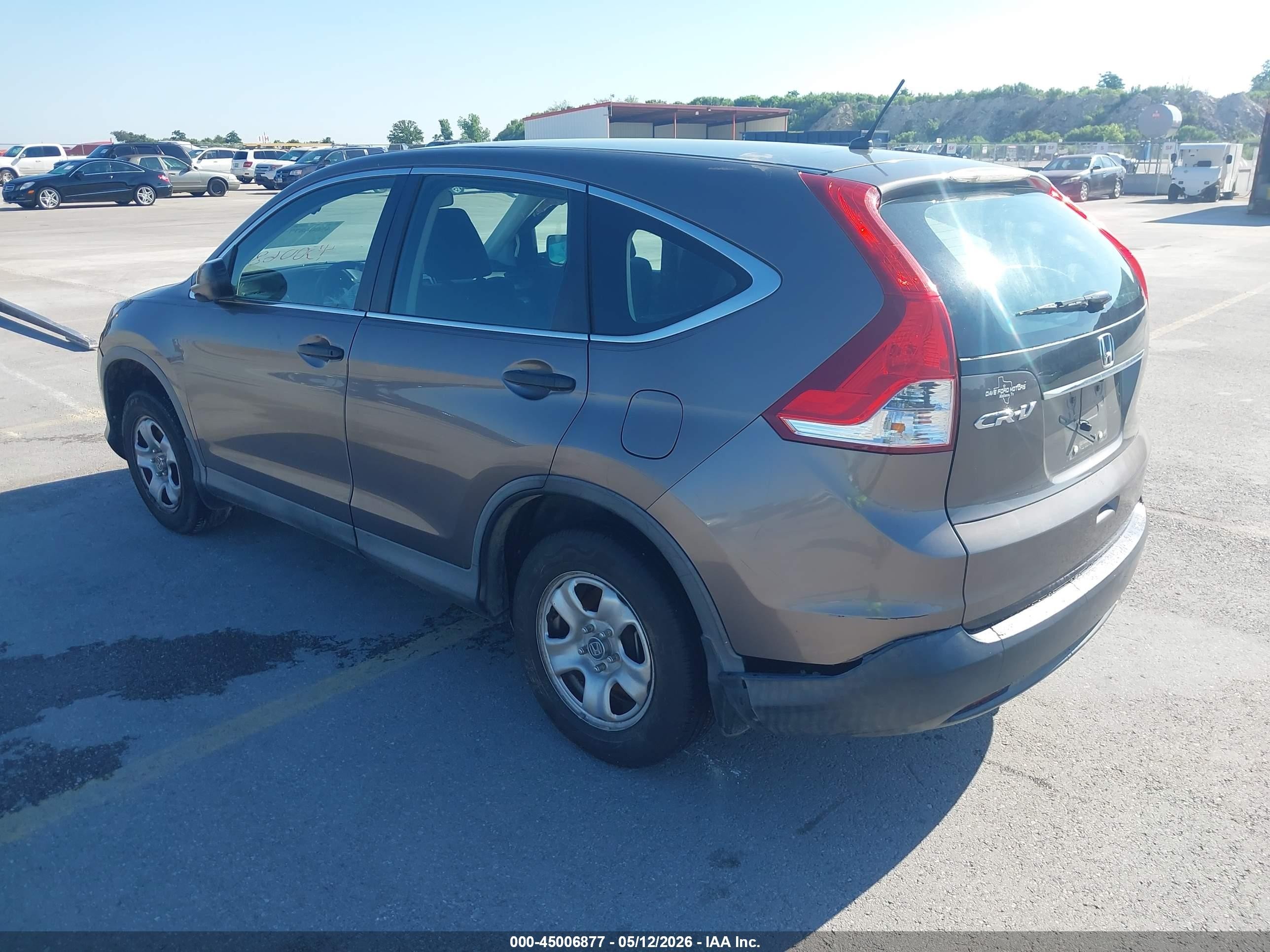 2013 Honda Cr-v Lx Beige vin: 3CZRM3H34DG712650