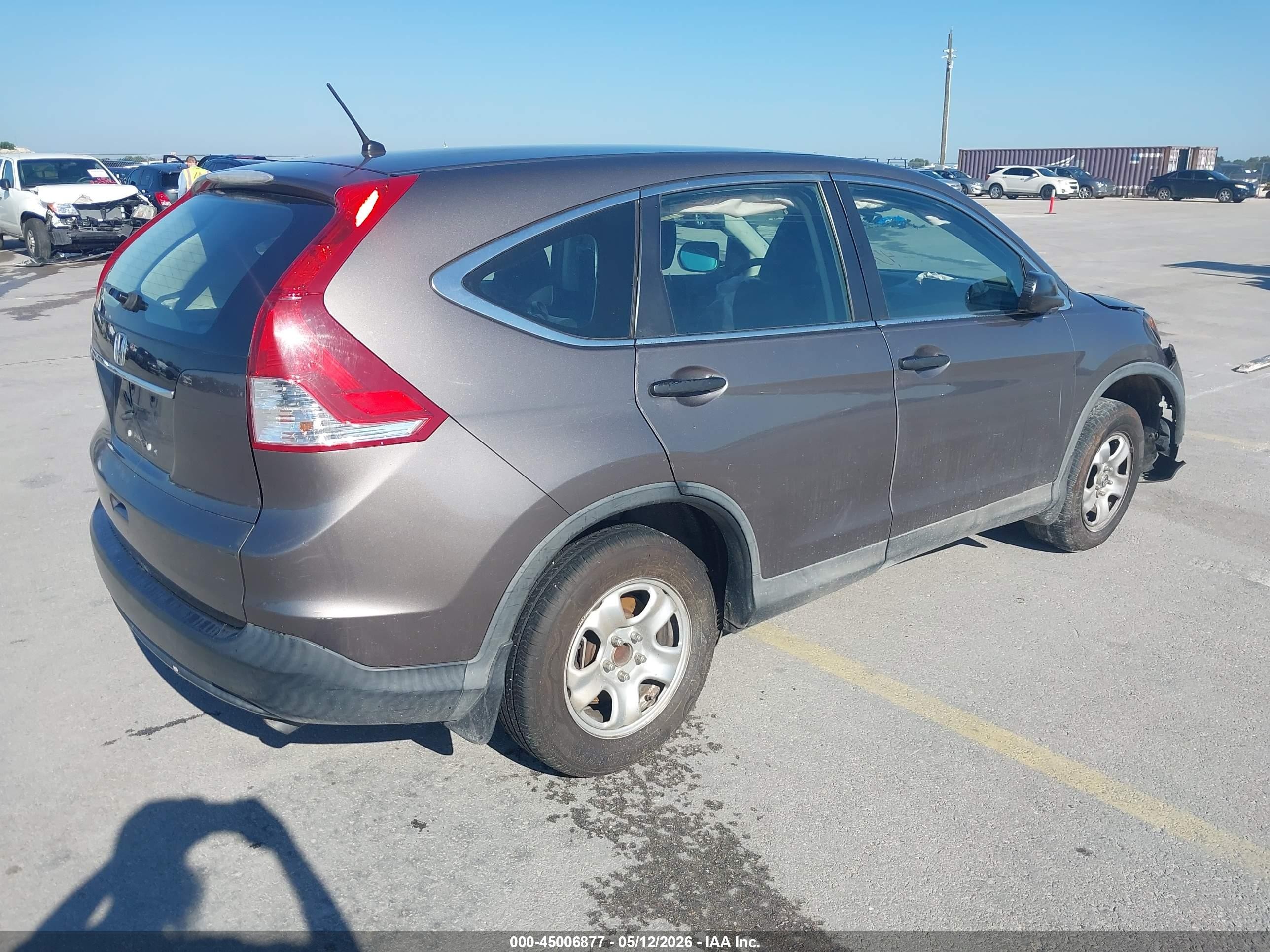 2013 Honda Cr-v Lx Beige vin: 3CZRM3H34DG712650