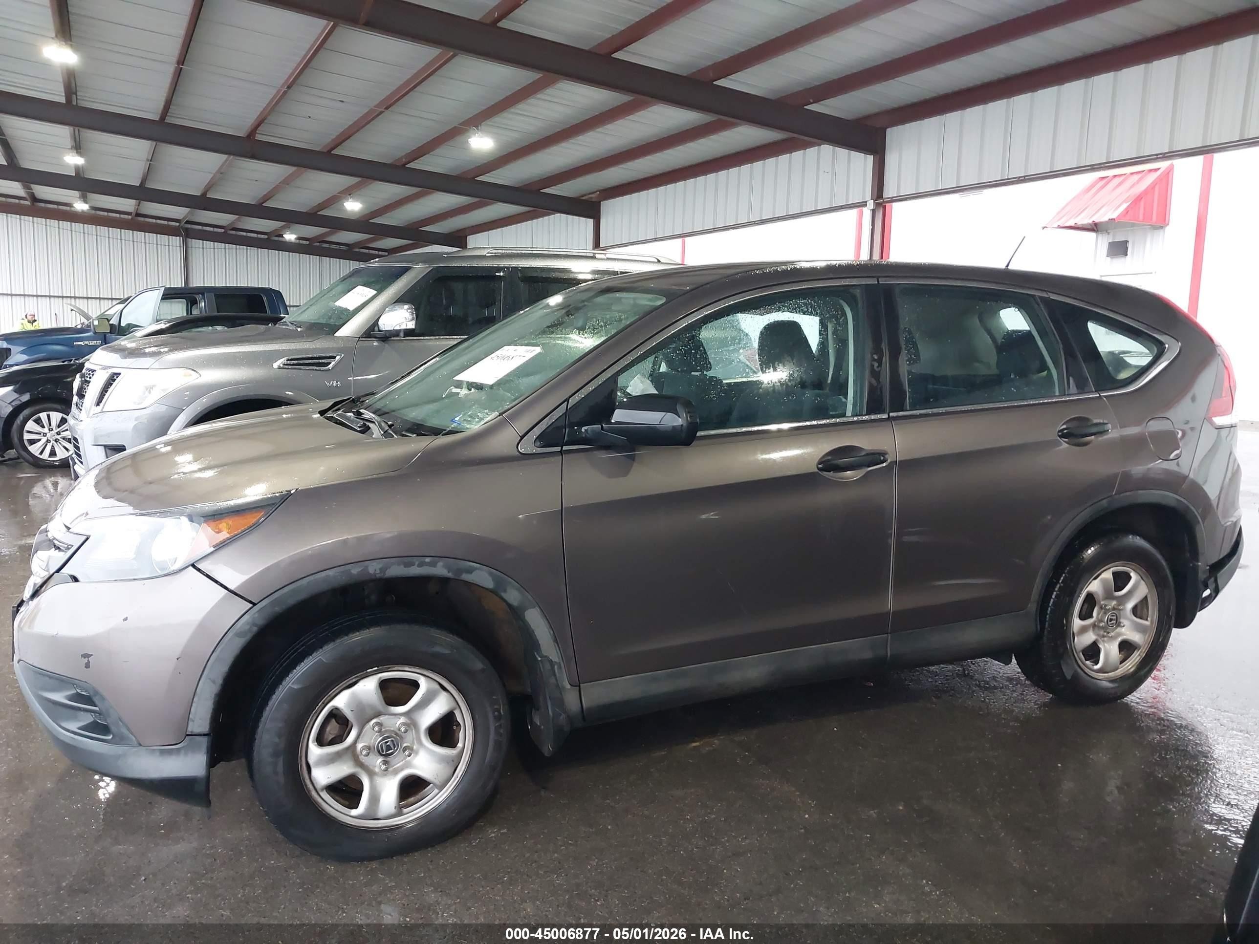 2013 Honda Cr-v Lx Beige vin: 3CZRM3H34DG712650