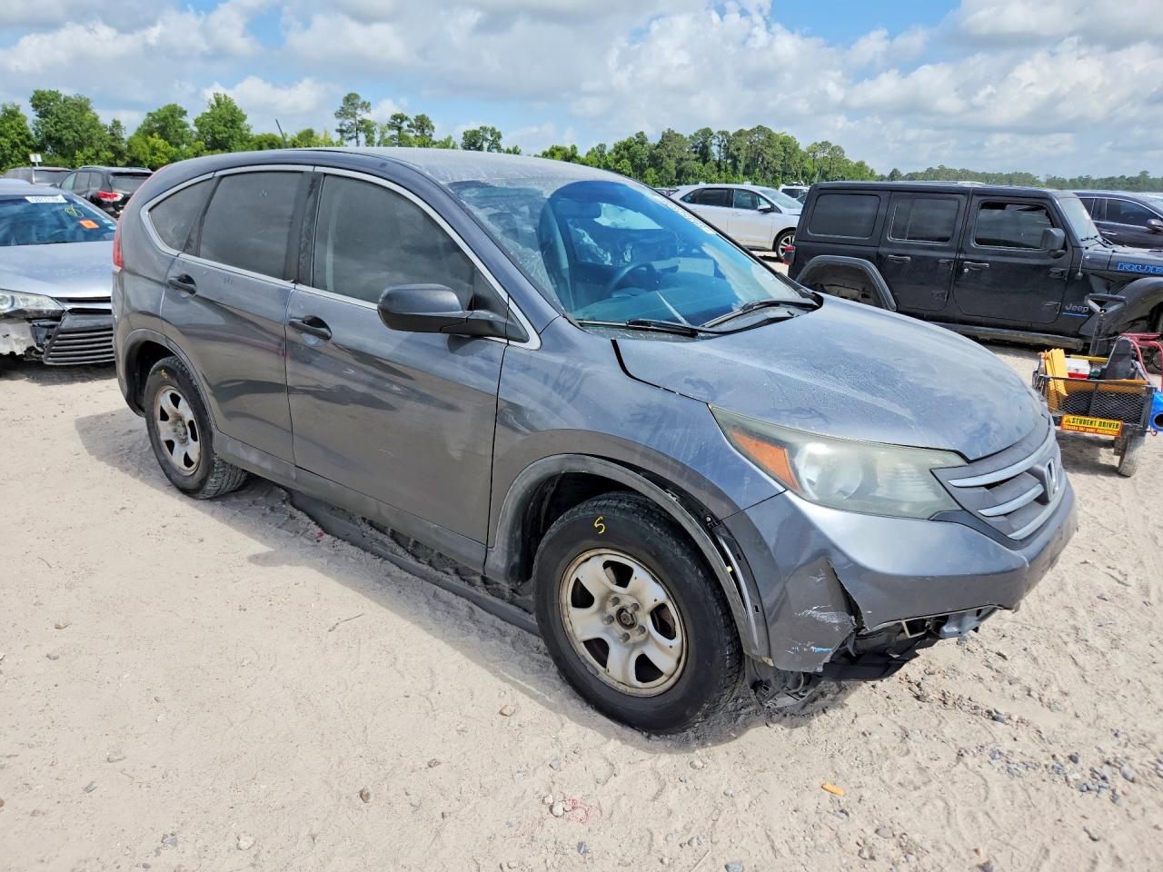 2014 Honda Cr-v Lx Gray vin: 3CZRM3H34EG706557