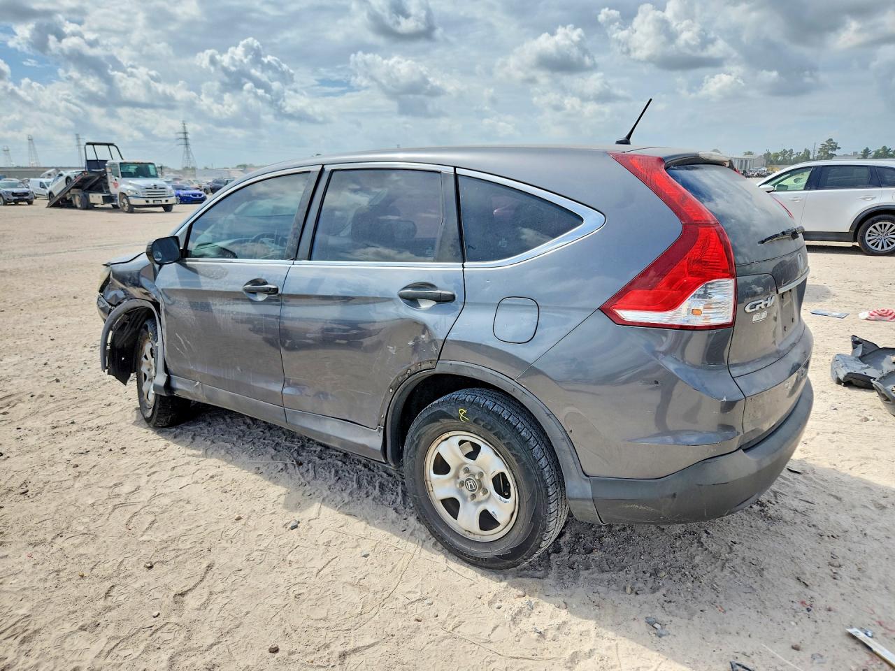 2014 Honda Cr-v Lx Gray vin: 3CZRM3H34EG706557