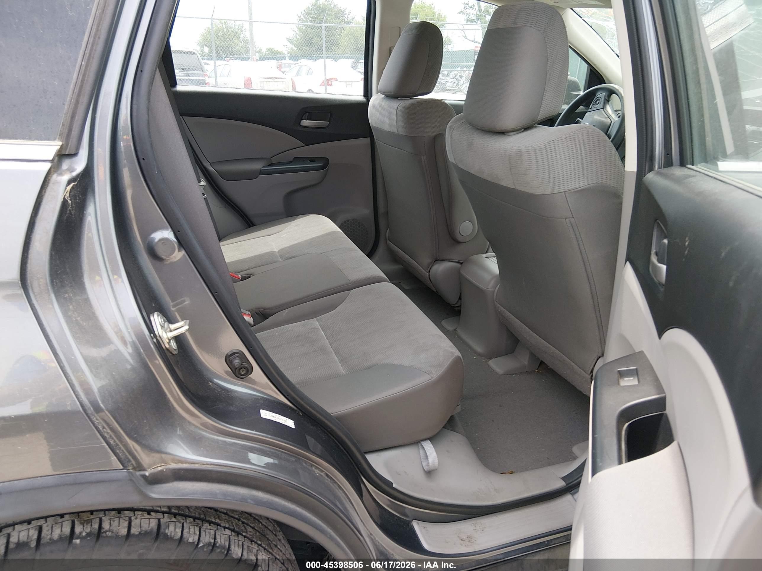 2014 Honda Cr-v Lx Gray vin: 3CZRM3H34EG707885
