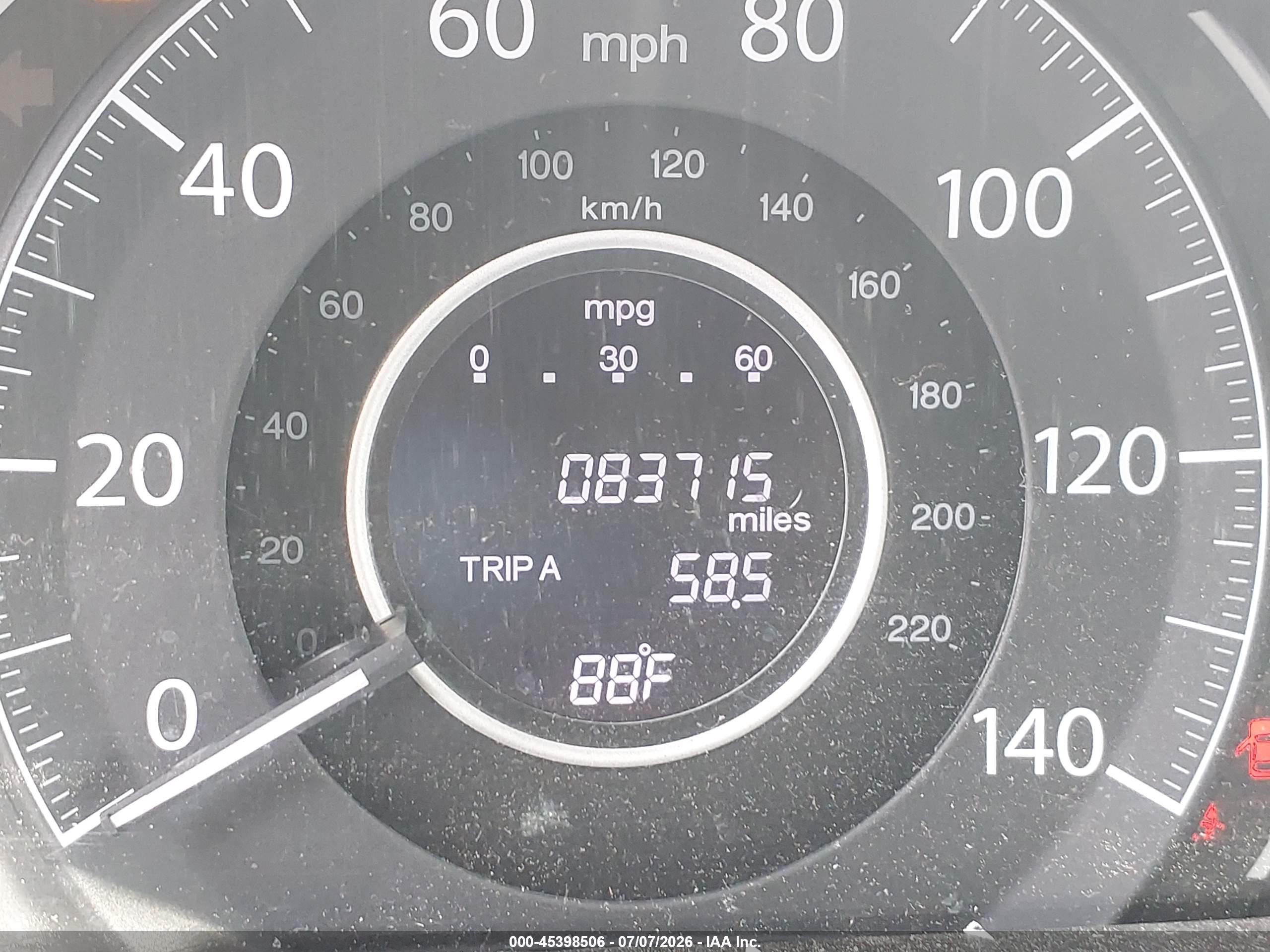 2014 Honda Cr-v Lx Gray vin: 3CZRM3H34EG707885
