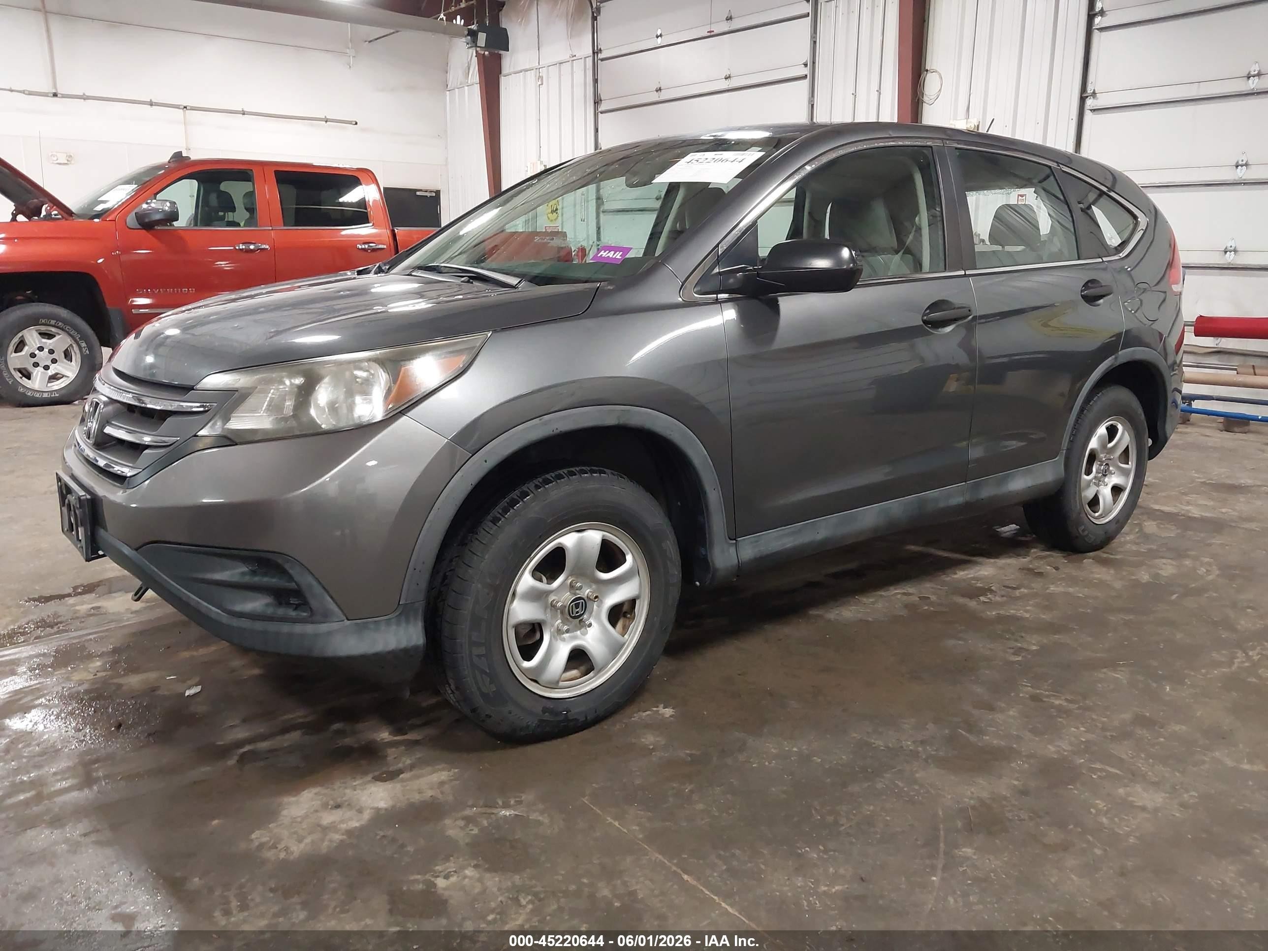 2014 Honda Cr-v Lx Gray vin: 3CZRM3H34EG708860