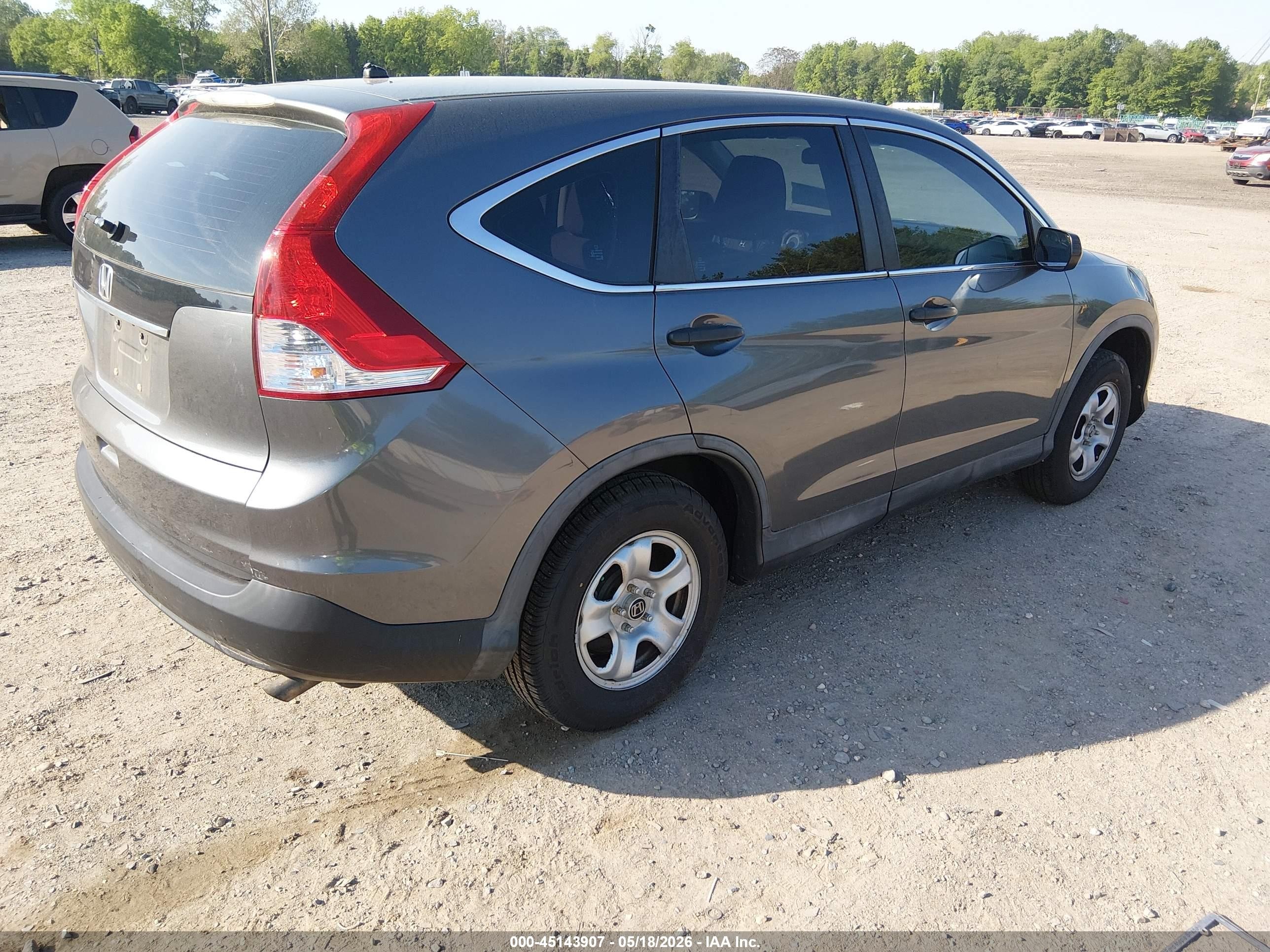 2014 Honda Cr-v Lx Серый vin: 3CZRM3H34EG708986