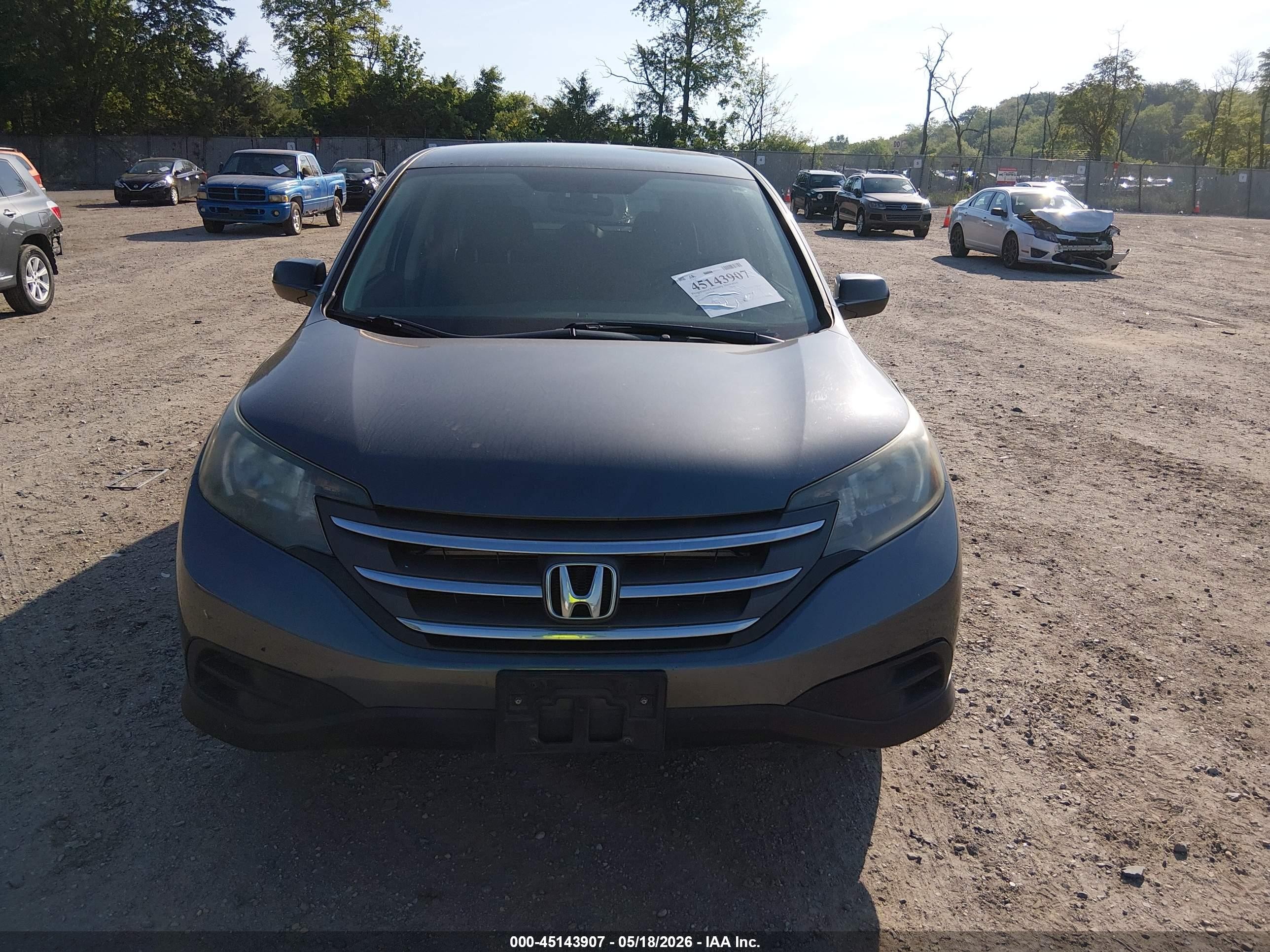 2014 Honda Cr-v Lx Серый vin: 3CZRM3H34EG708986