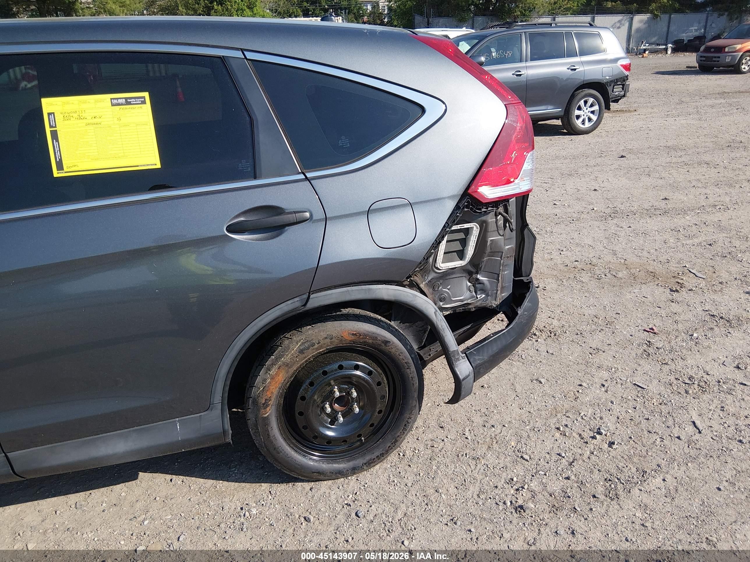 2014 Honda Cr-v Lx Серый vin: 3CZRM3H34EG708986