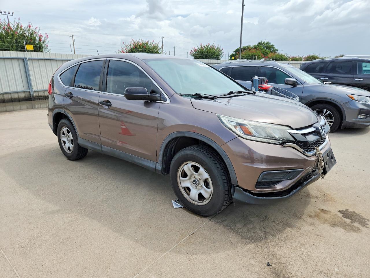 2015 Honda Cr-v Lx Brown vin: 3CZRM3H34FG700047