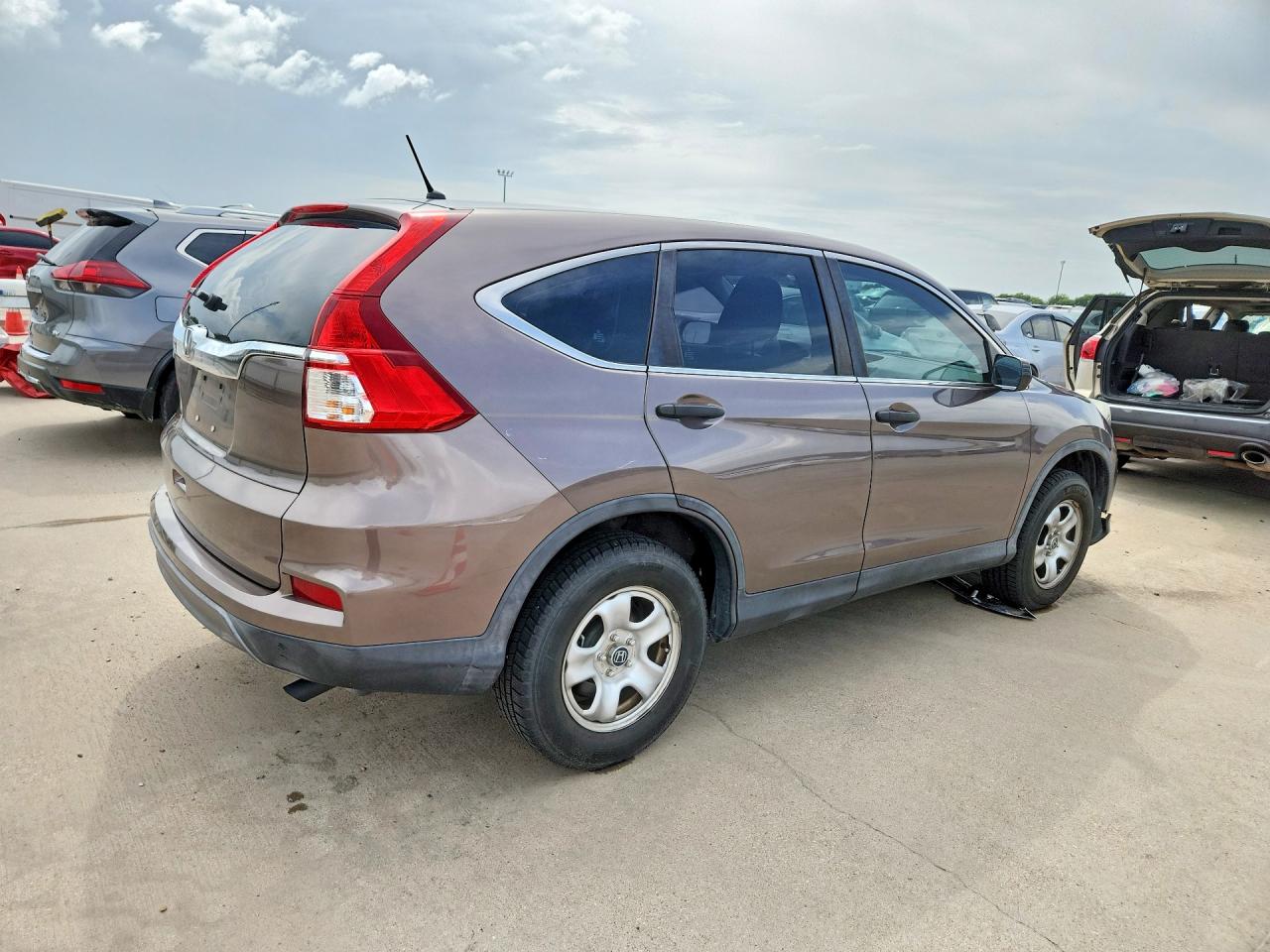 2015 Honda Cr-v Lx Brown vin: 3CZRM3H34FG700047