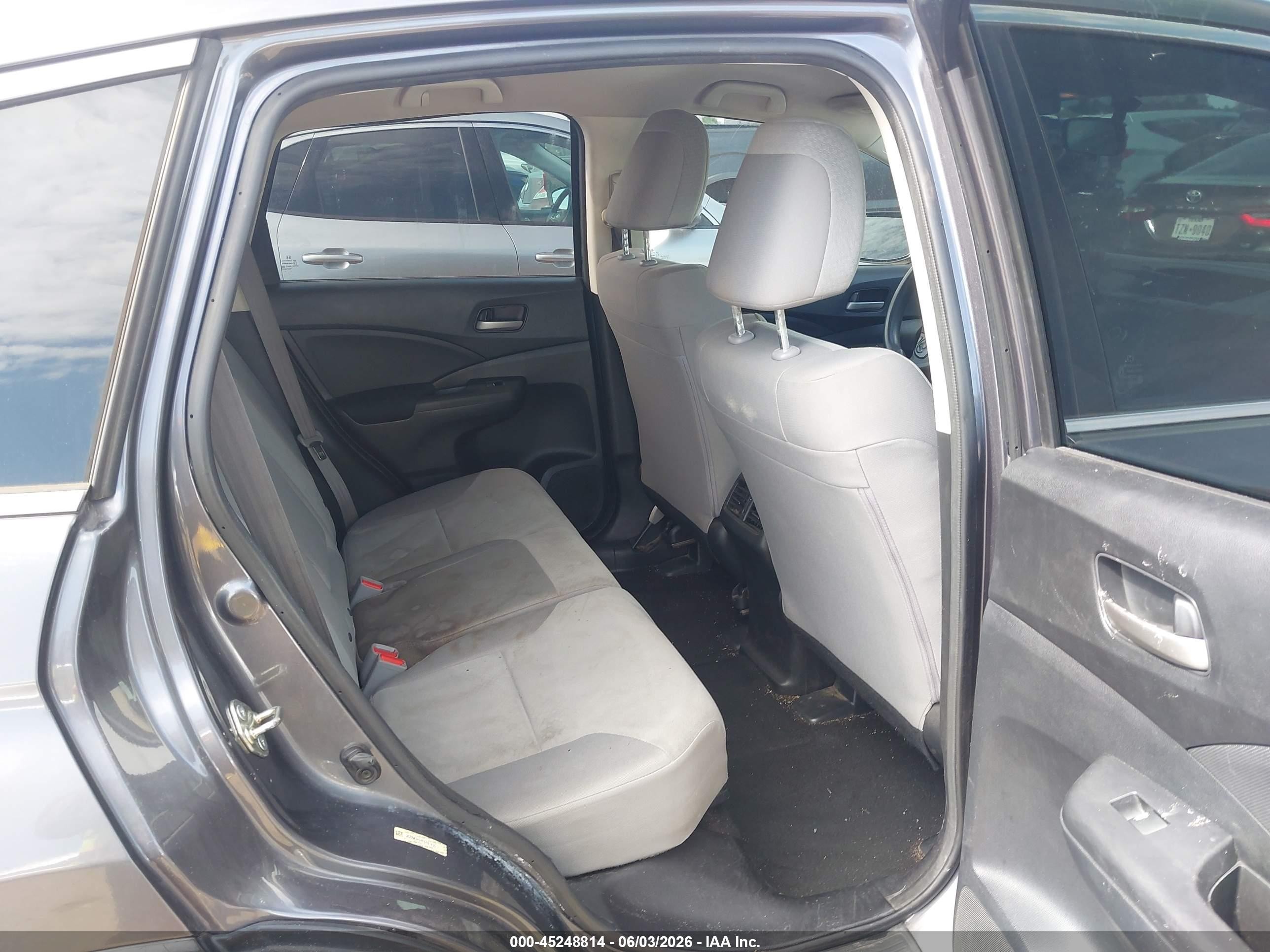 2015 Honda Cr-v Lx Серый vin: 3CZRM3H34FG707435