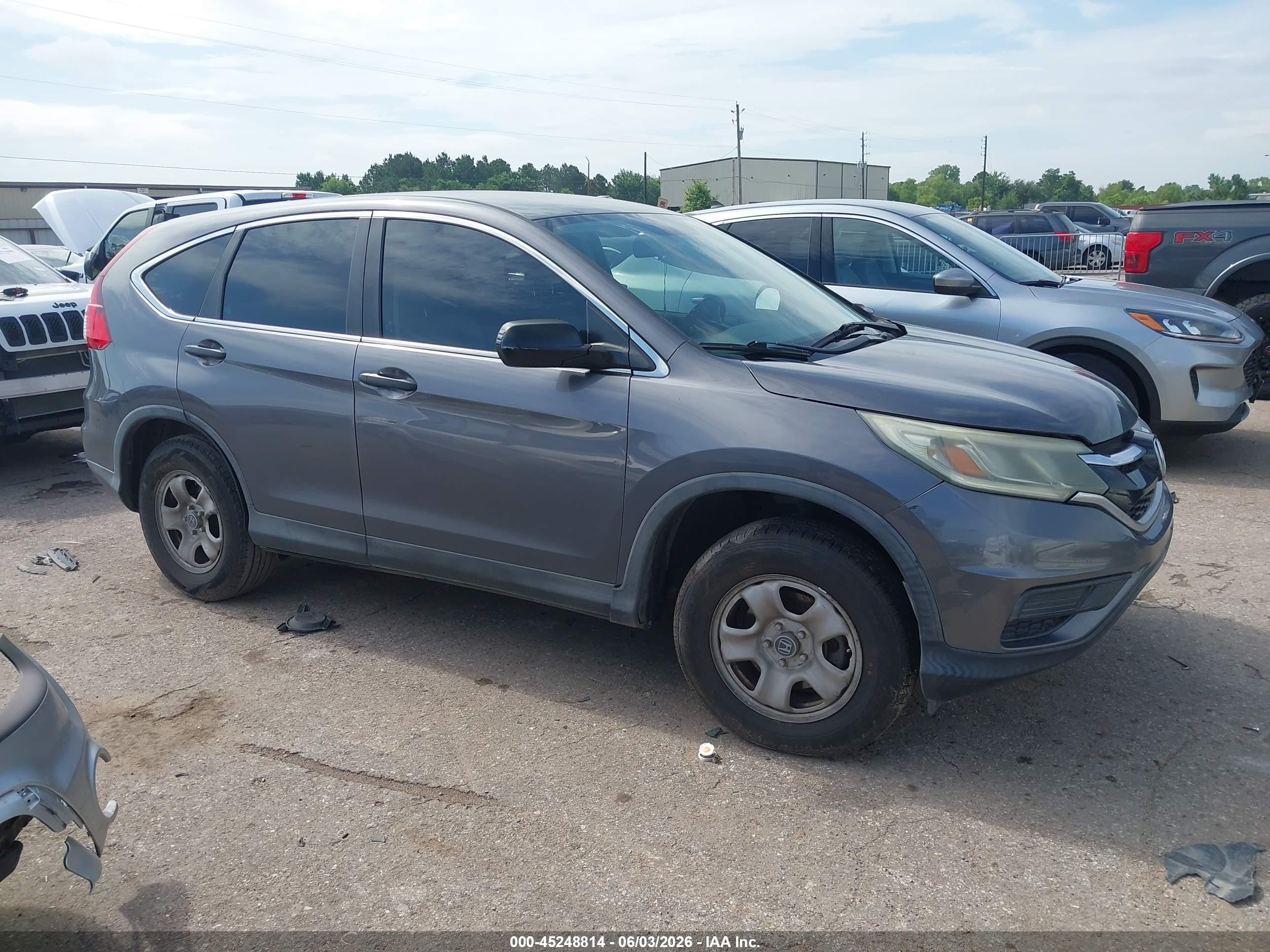 2015 Honda Cr-v Lx Серый vin: 3CZRM3H34FG707435