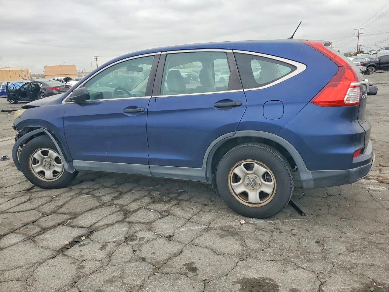 2015 Honda Cr-v Lx Blue vin: 3CZRM3H34FG713526