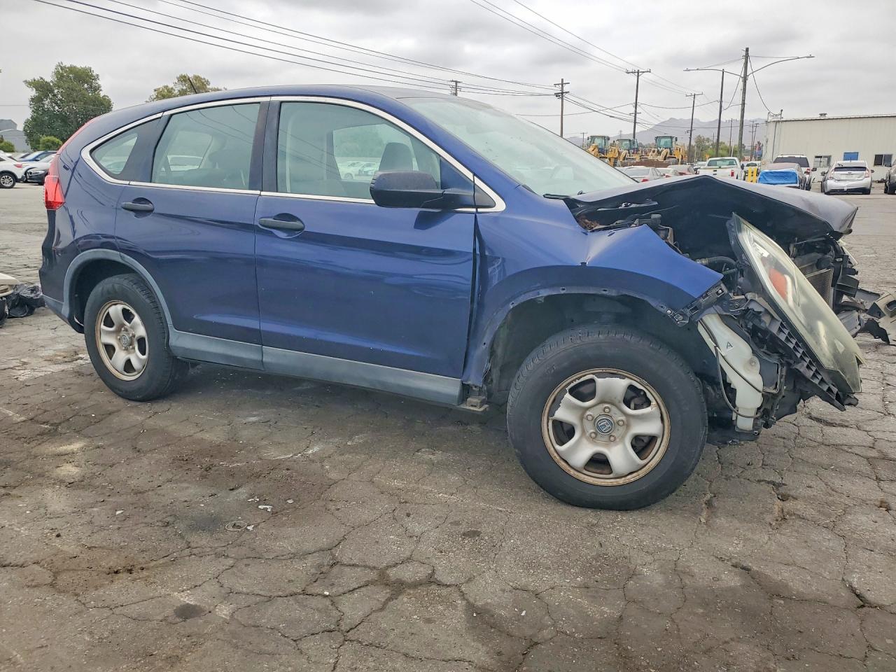 2015 Honda Cr-v Lx Blue vin: 3CZRM3H34FG713526