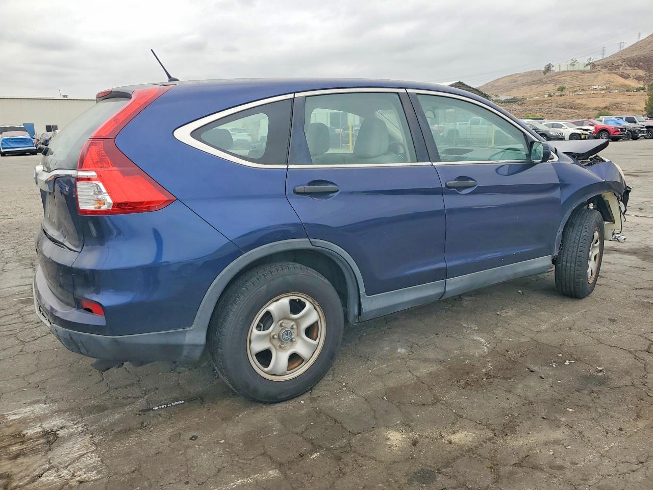 2015 Honda Cr-v Lx Blue vin: 3CZRM3H34FG713526