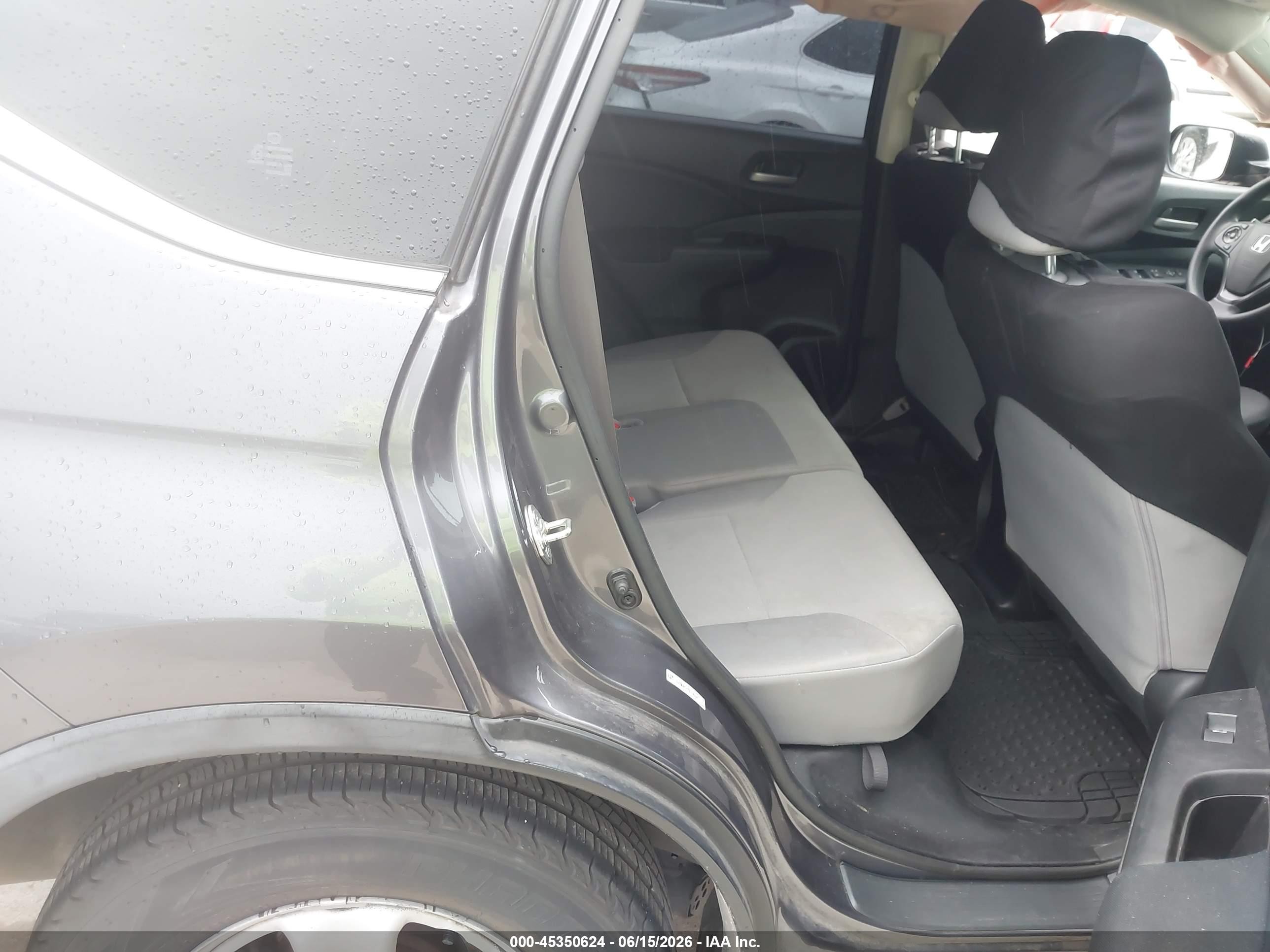 2015 Honda Cr-v Lx Gray vin: 3CZRM3H34FG714367